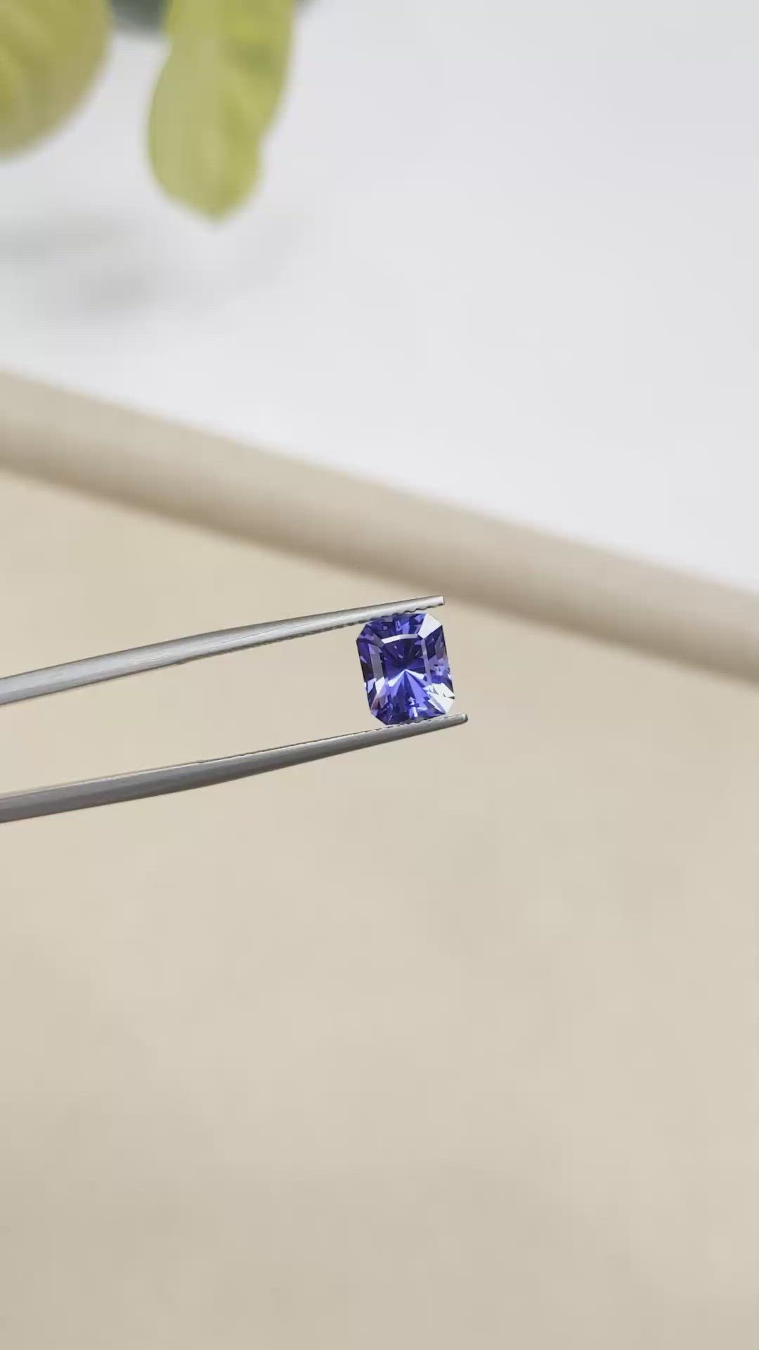 2.28 Ct. Tanzanite from Tanzania Size Video