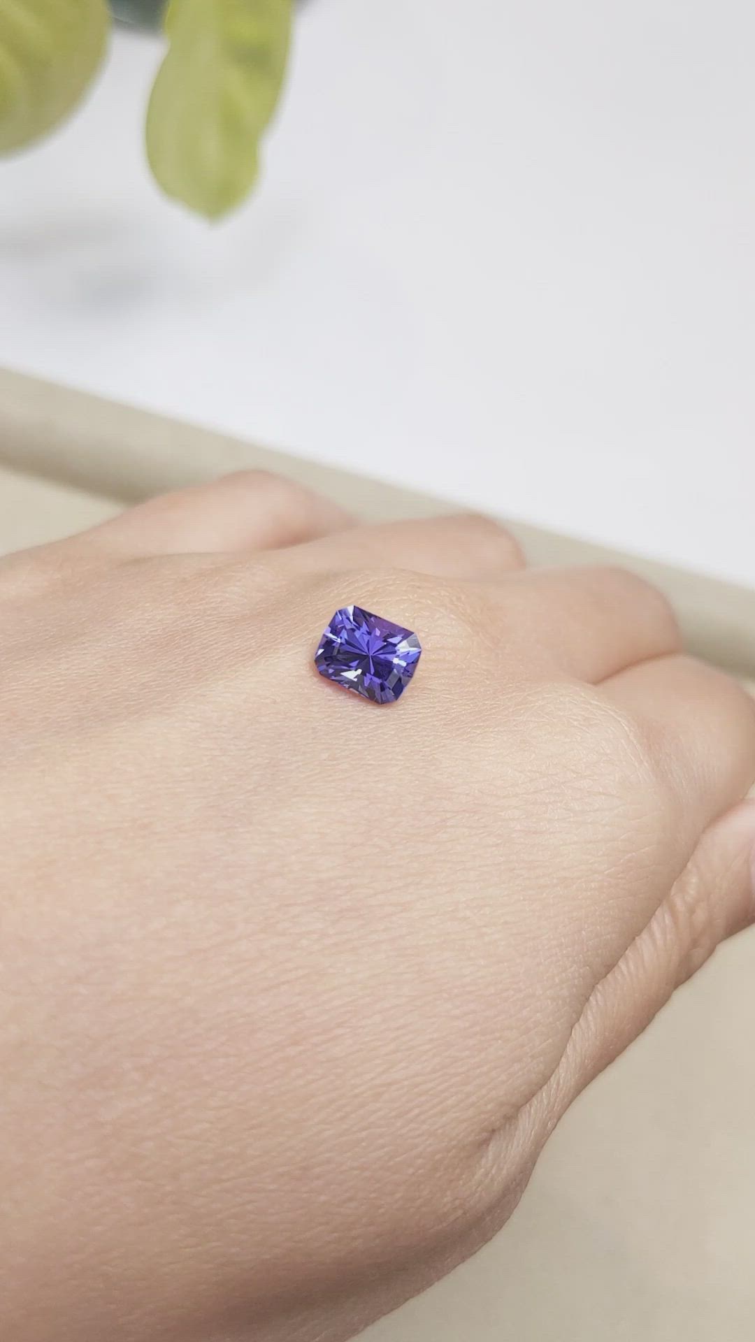 2.28 Ct. Tanzanite from Tanzania Size Video