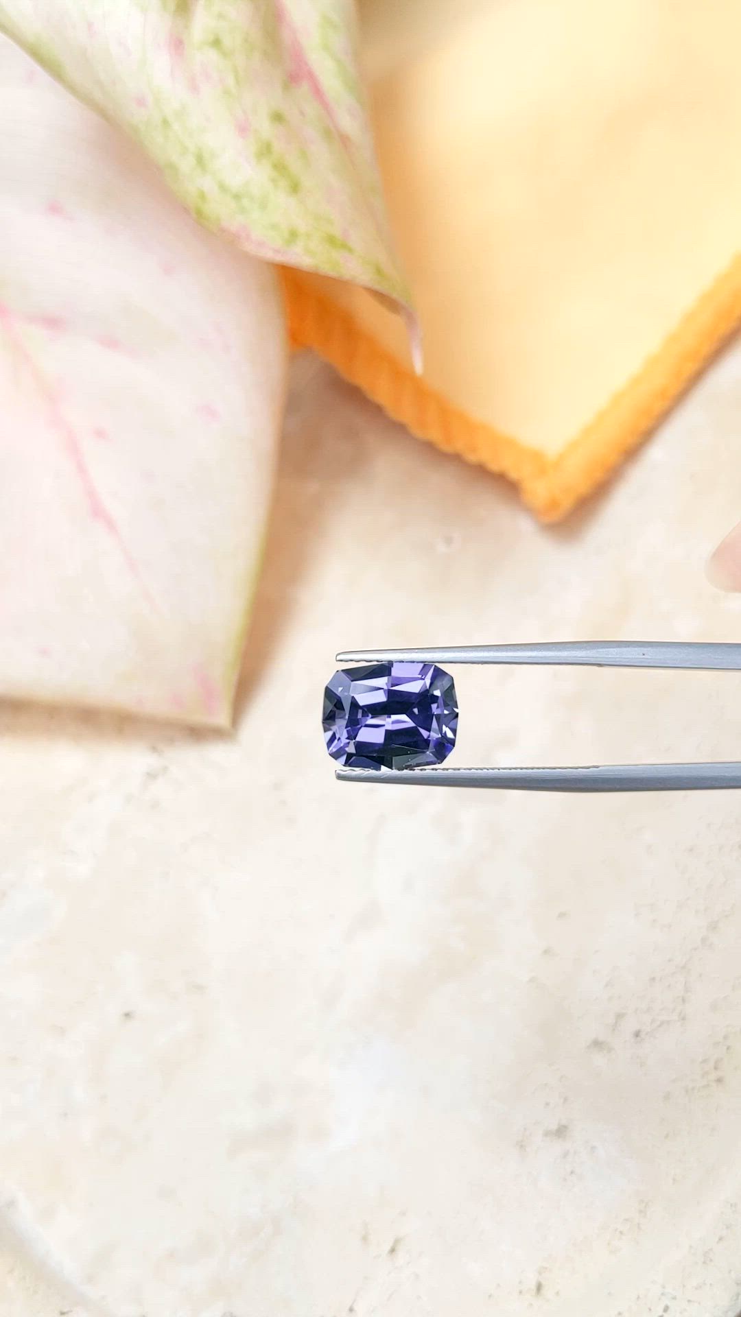 4.08 Ct. Violetish Blue Tanzanite from Tanzania Size Video