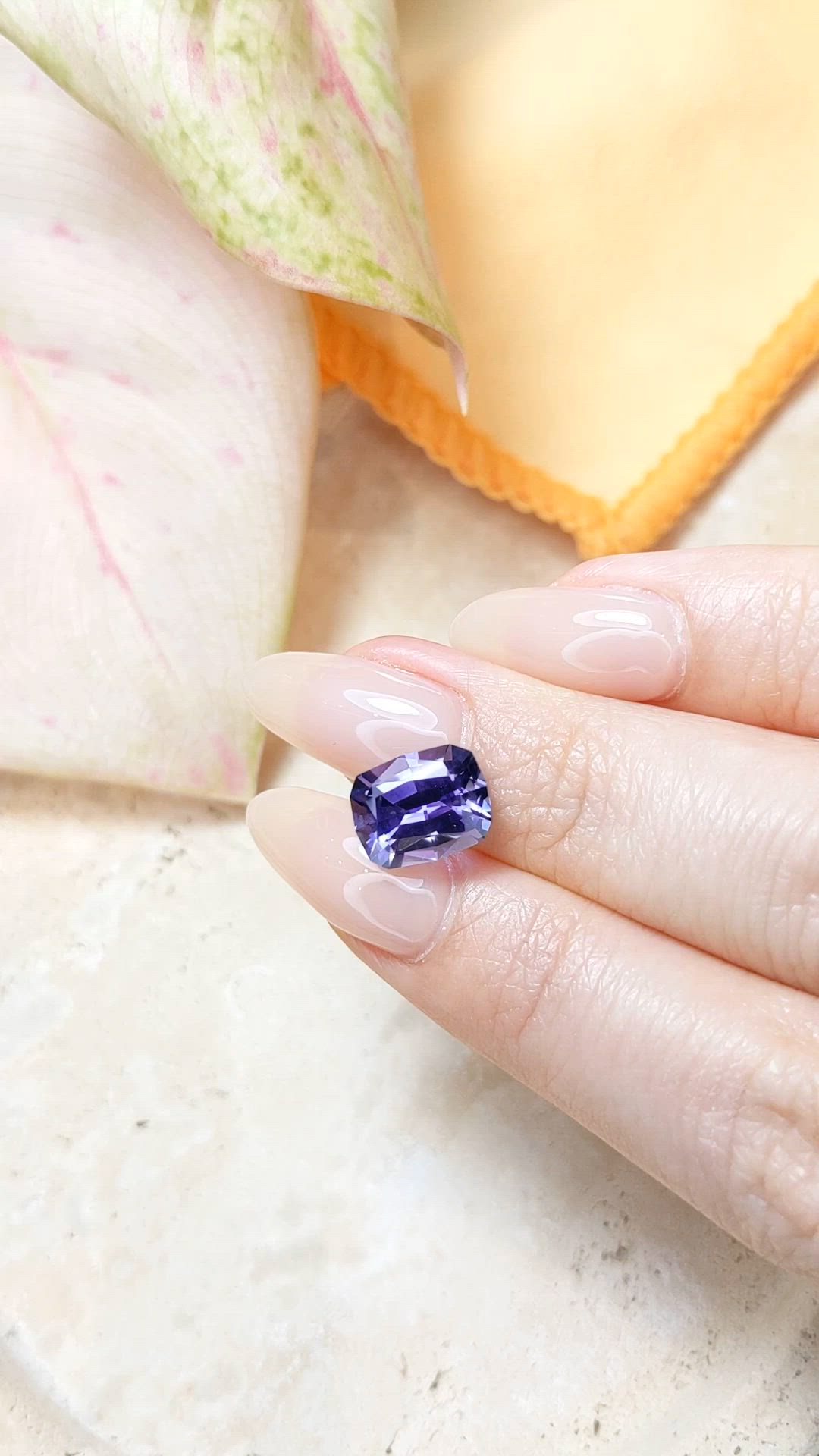 4.08 Ct. Violetish Blue Tanzanite from Tanzania Size Video