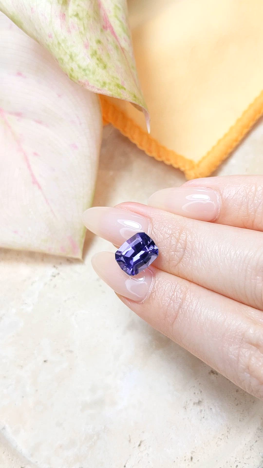 4.08 Ct. Violetish Blue Tanzanite from Tanzania Size Video