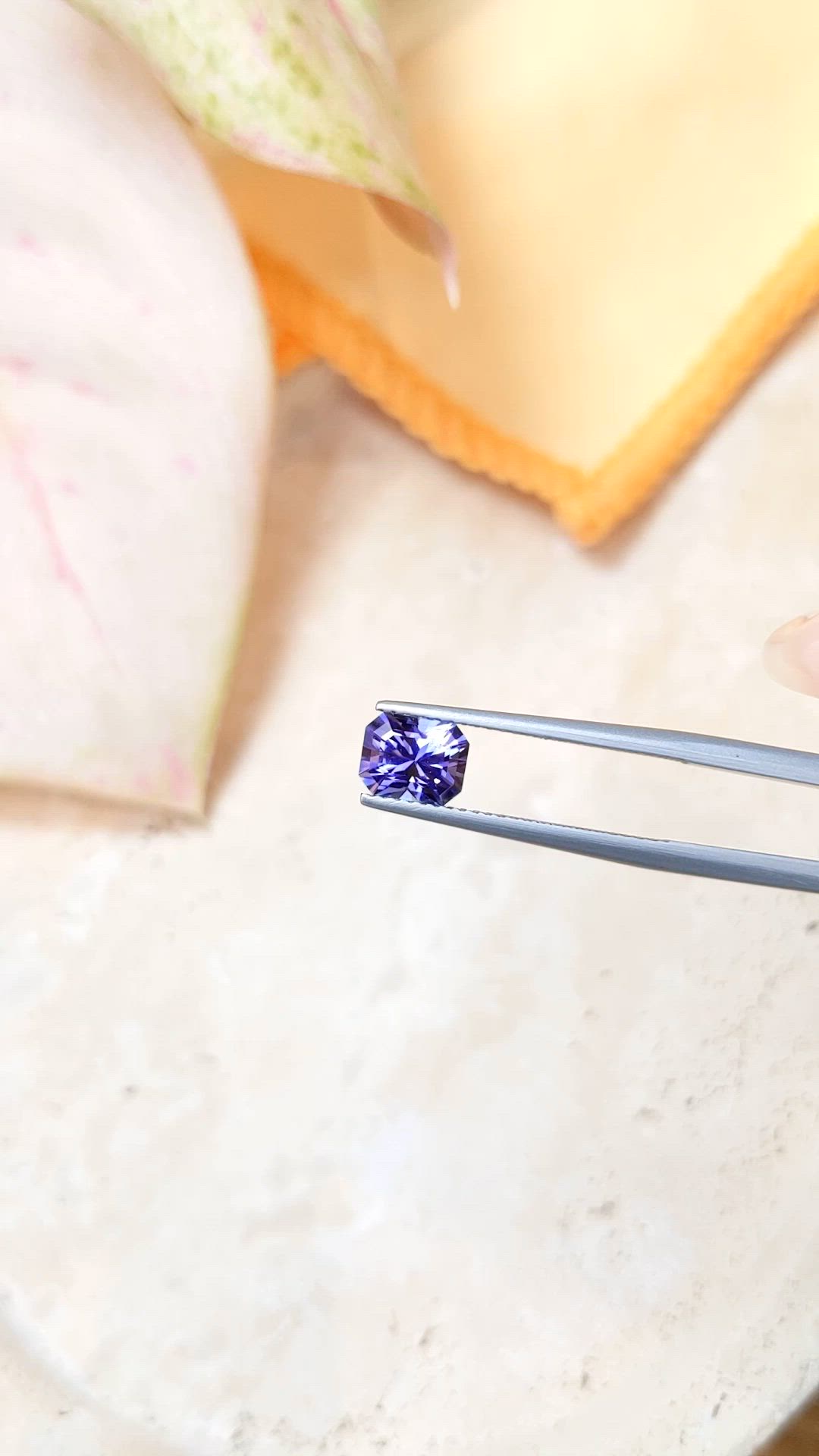 1.52 Ct. Blue Tanzanite from Tanzania Size Video
