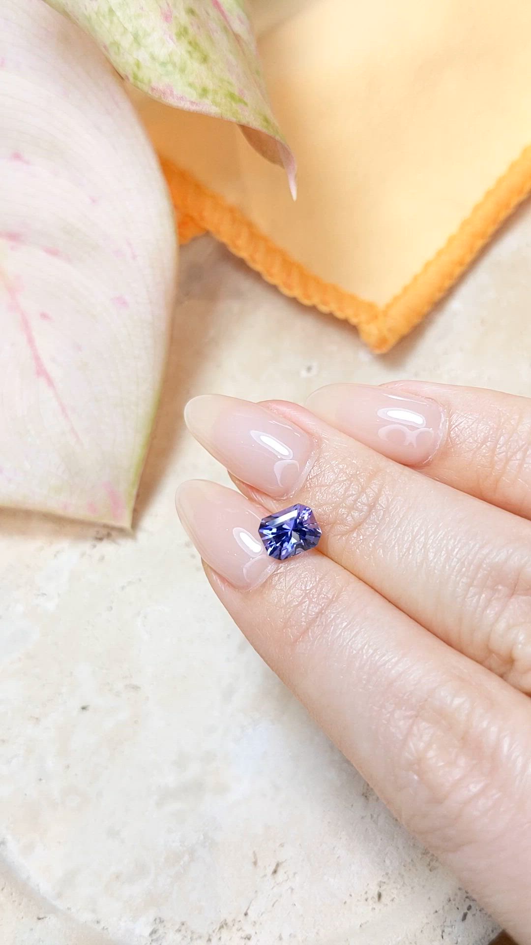1.52 Ct. Blue Tanzanite from Tanzania Size Video
