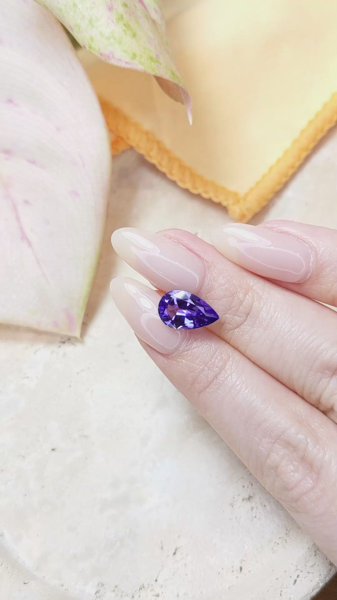 2.80 Ct. Tanzanite from Tanzania Size Video