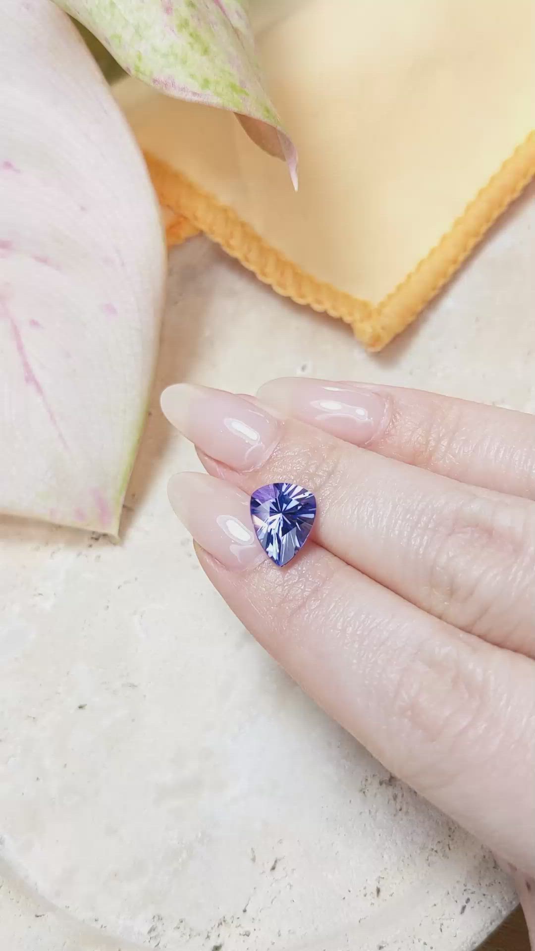 3.49 Ct. Tanzanite from Tanzania Size Video