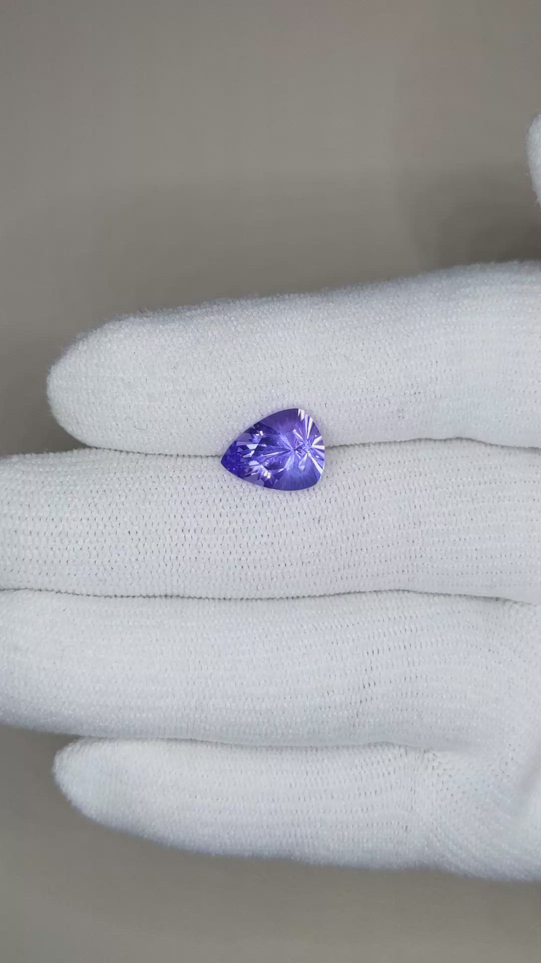 3.49 Ct. Tanzanite from Tanzania Size Video