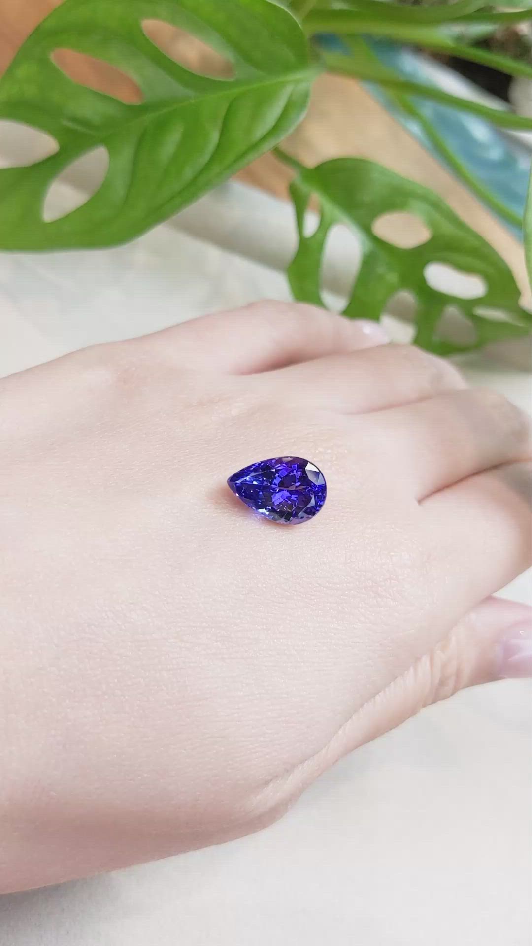 6.41 Ct. Tanzanite from Tanzania Size Video