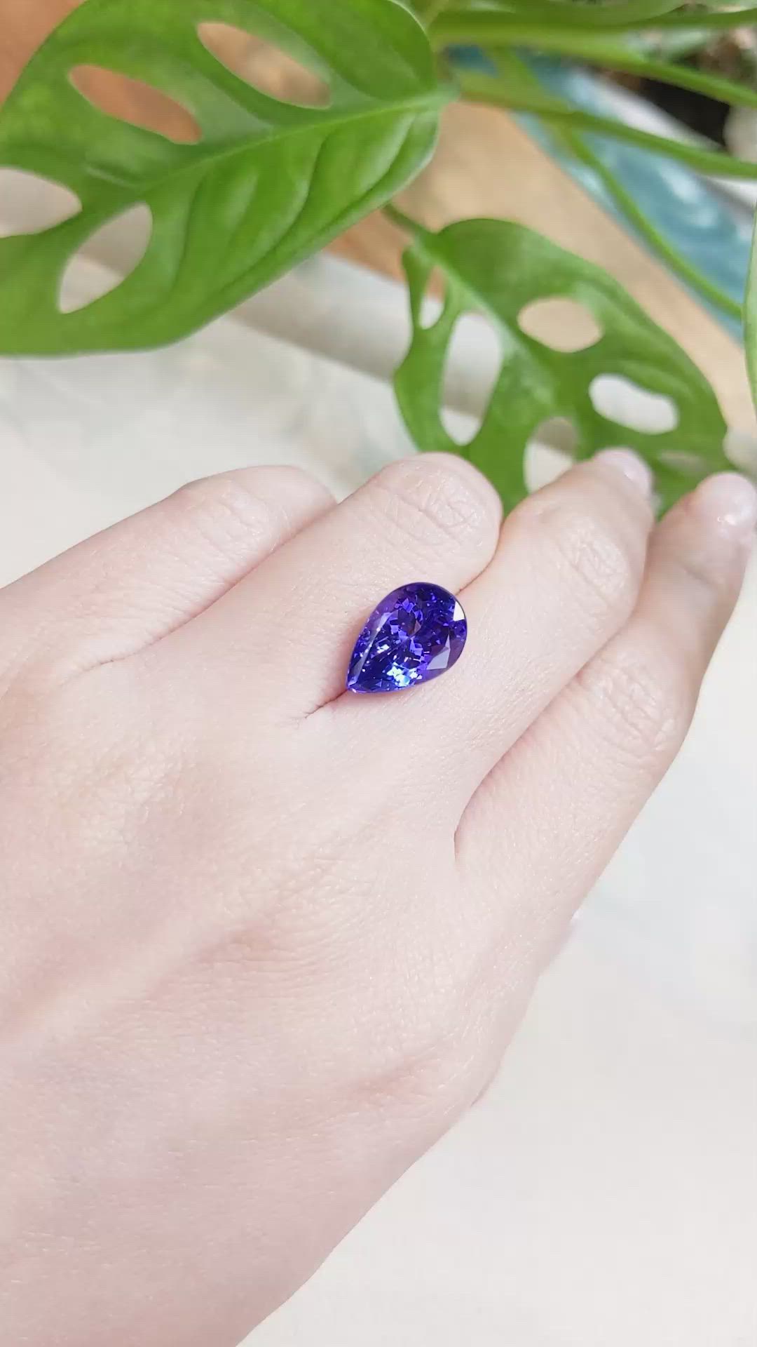 6.41 Ct. Tanzanite from Tanzania Size Video