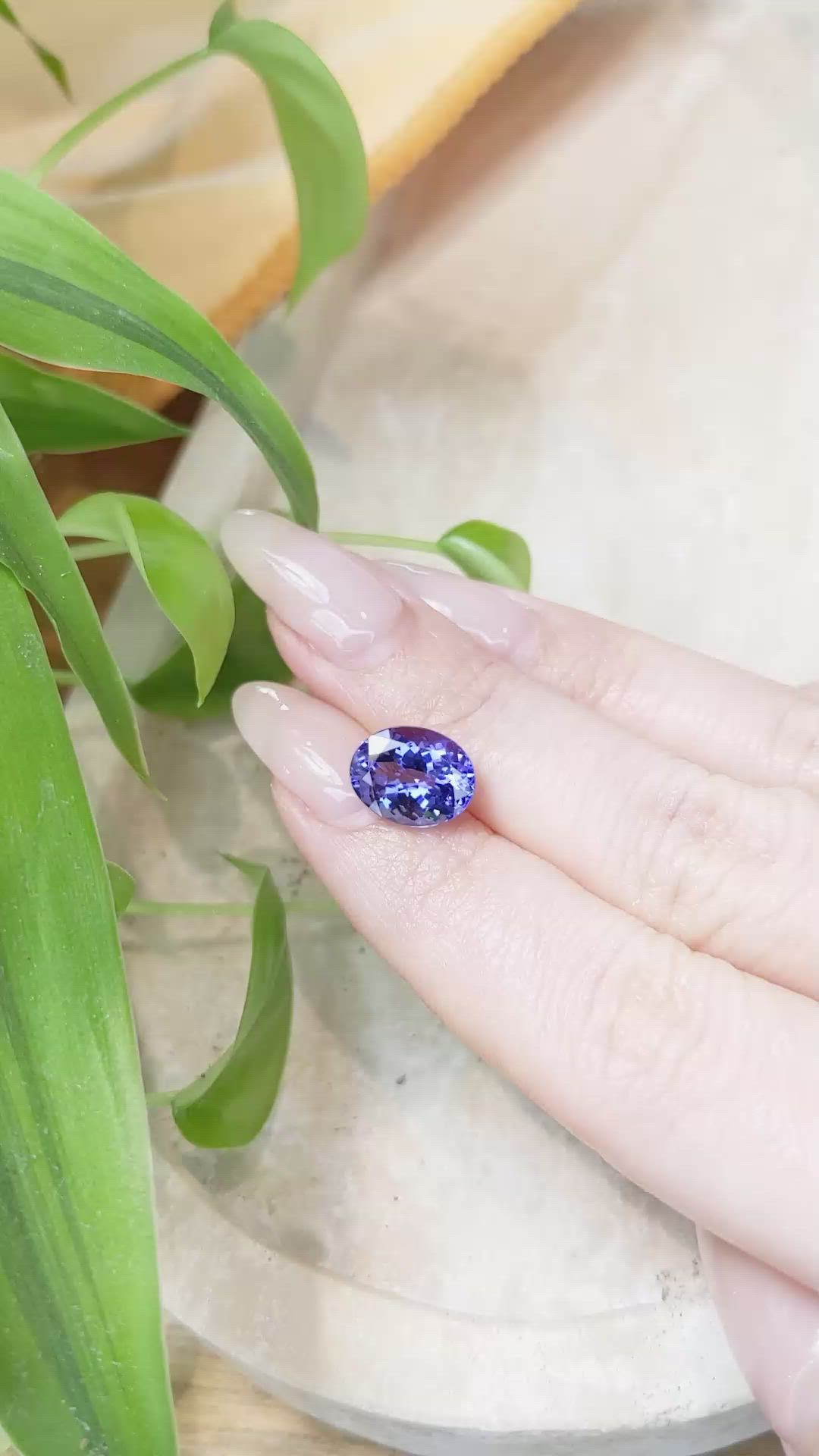 4.05 Ct. Tanzanite from Tanzania Size Video