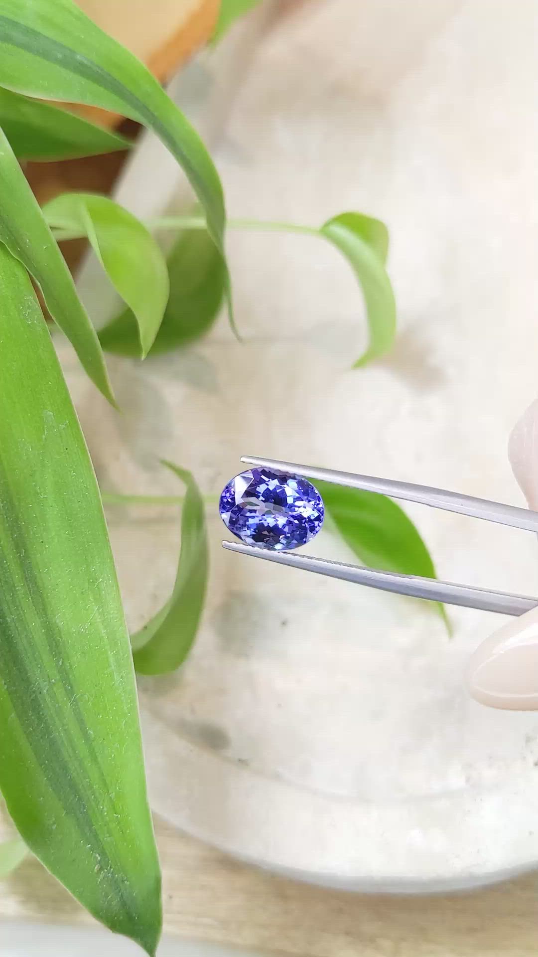 4.05 Ct. Tanzanite from Tanzania Size Video