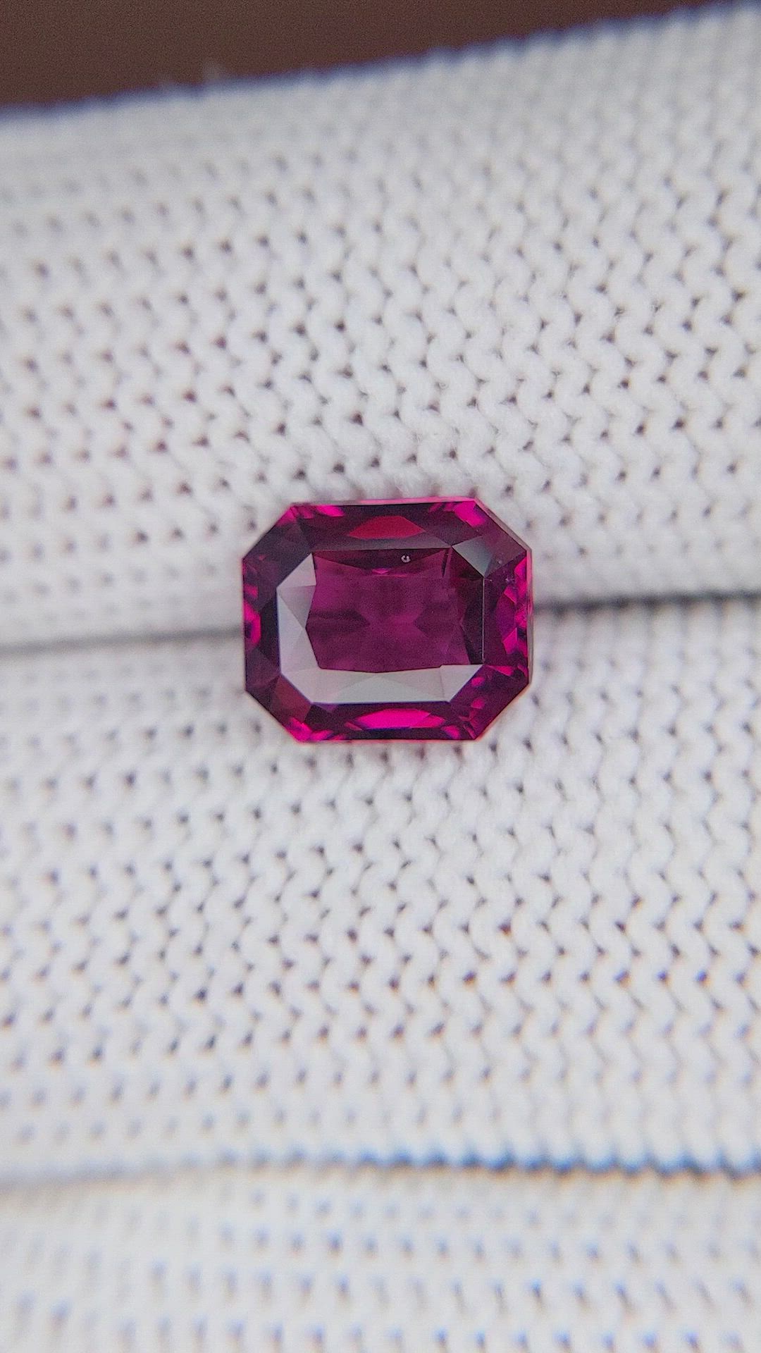2.57 Ct. Garnet from Ceylon (Sri Lanka) Size Video