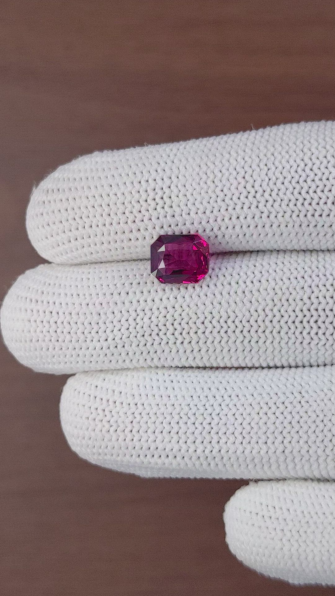 2.57 Ct. Garnet from Ceylon (Sri Lanka) Size Video