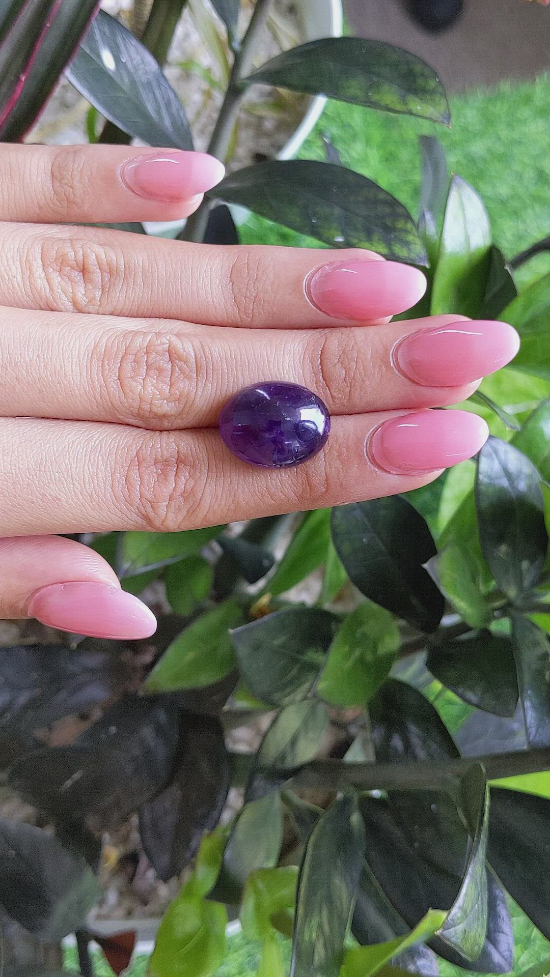 14.70 Ct. Amethyst from Africa Size Video