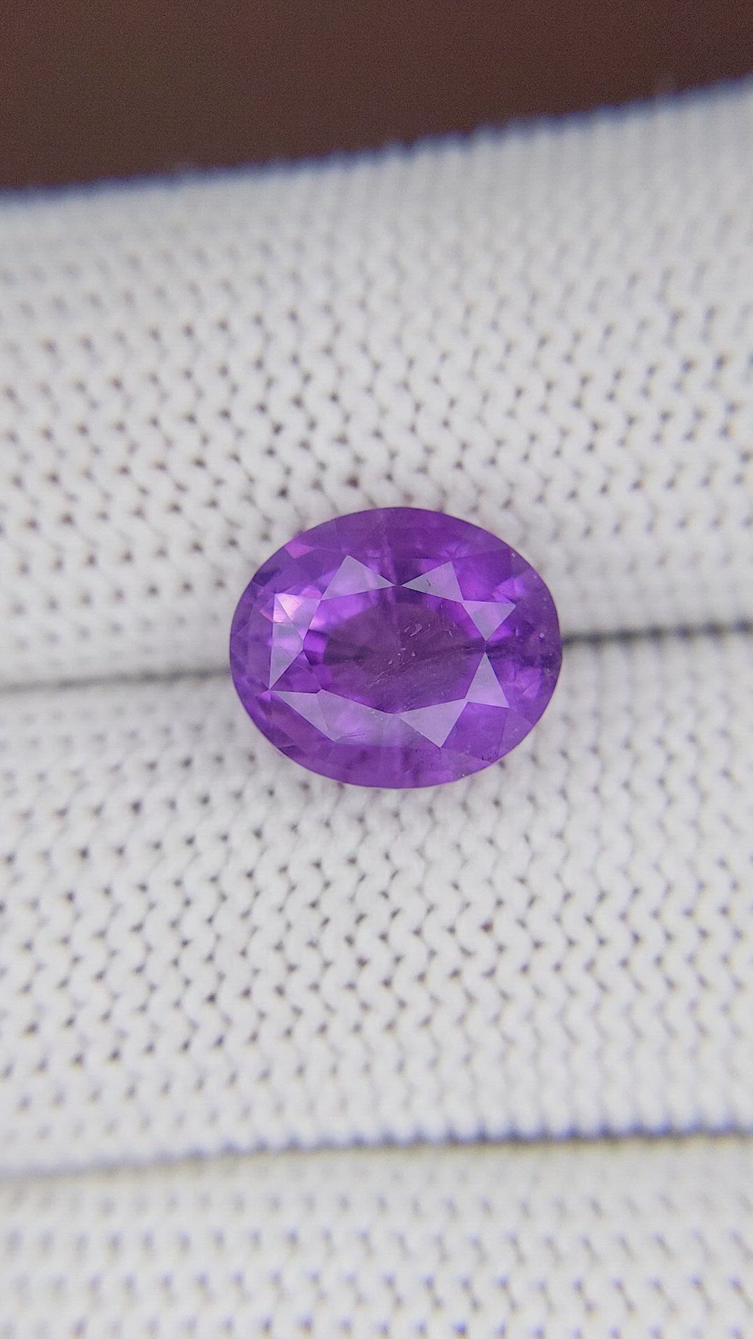 3.34 Ct. Amethyst from Africa Size Video
