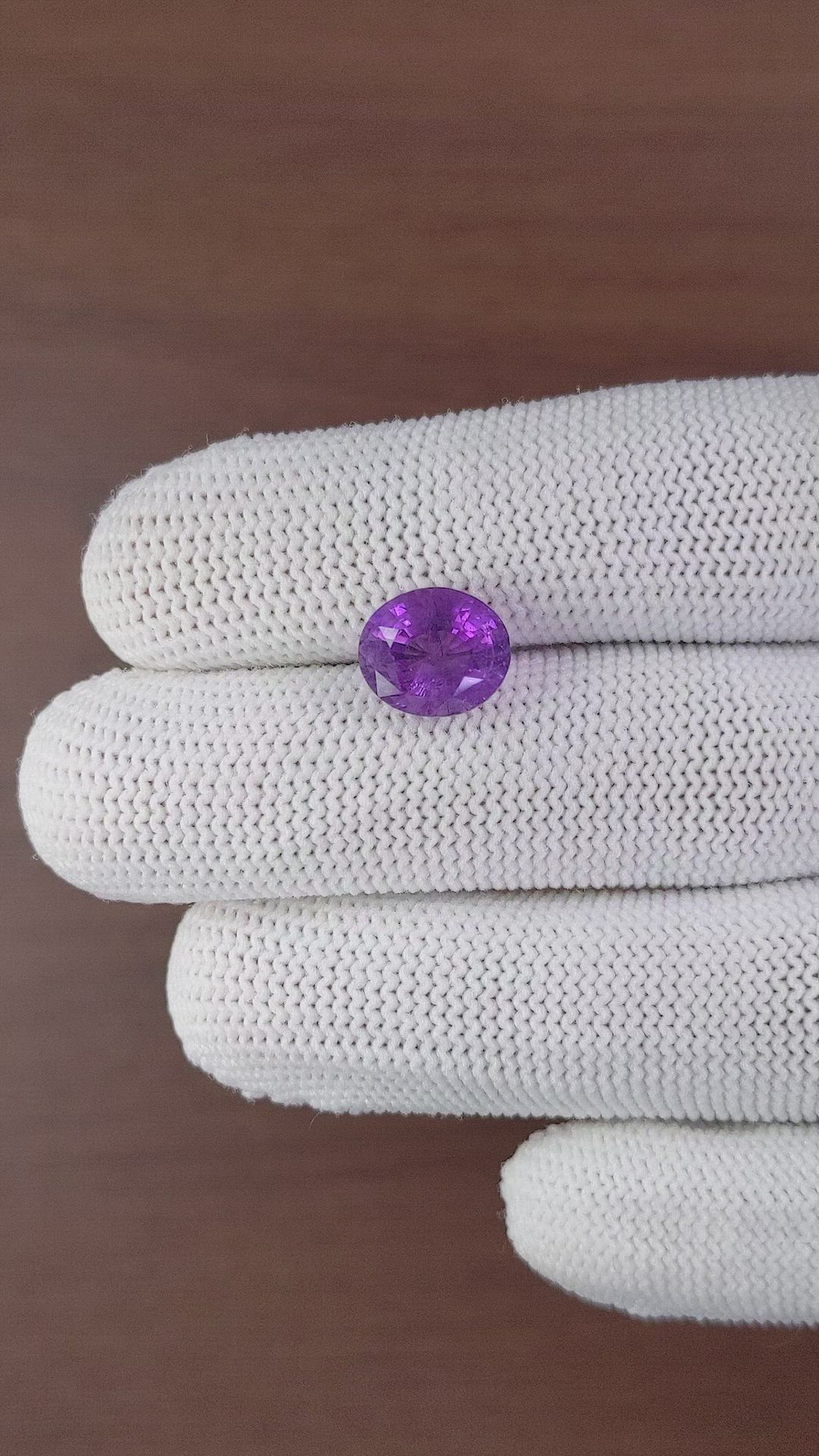 3.34 Ct. Amethyst from Africa Size Video