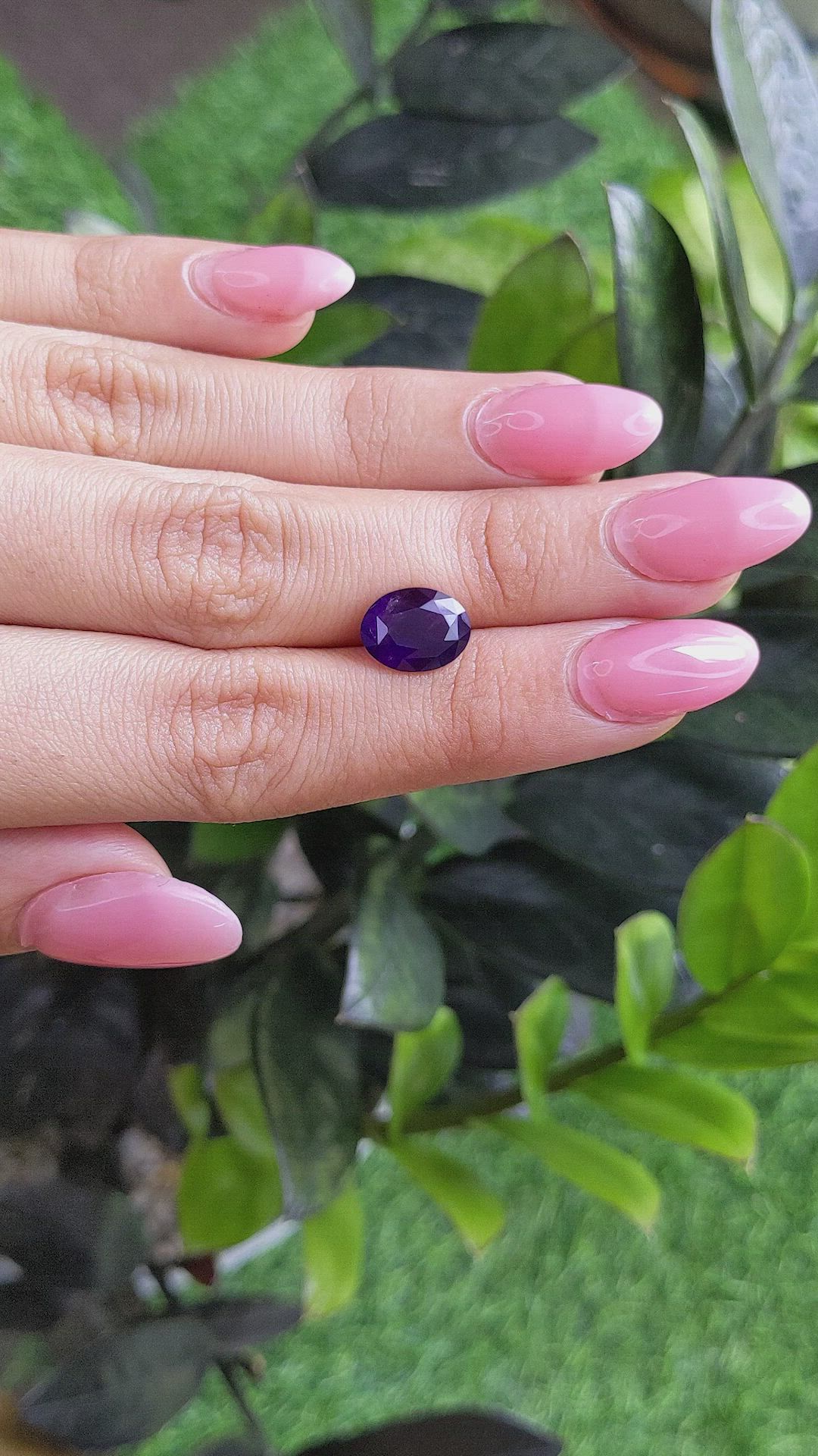 3.45 Ct. Amethyst from Africa Size Video