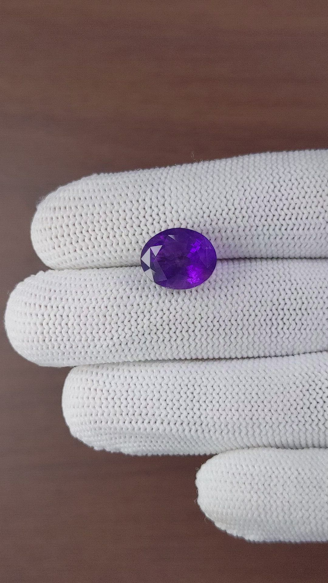 5.93 Ct. Amethyst from Africa Size Video