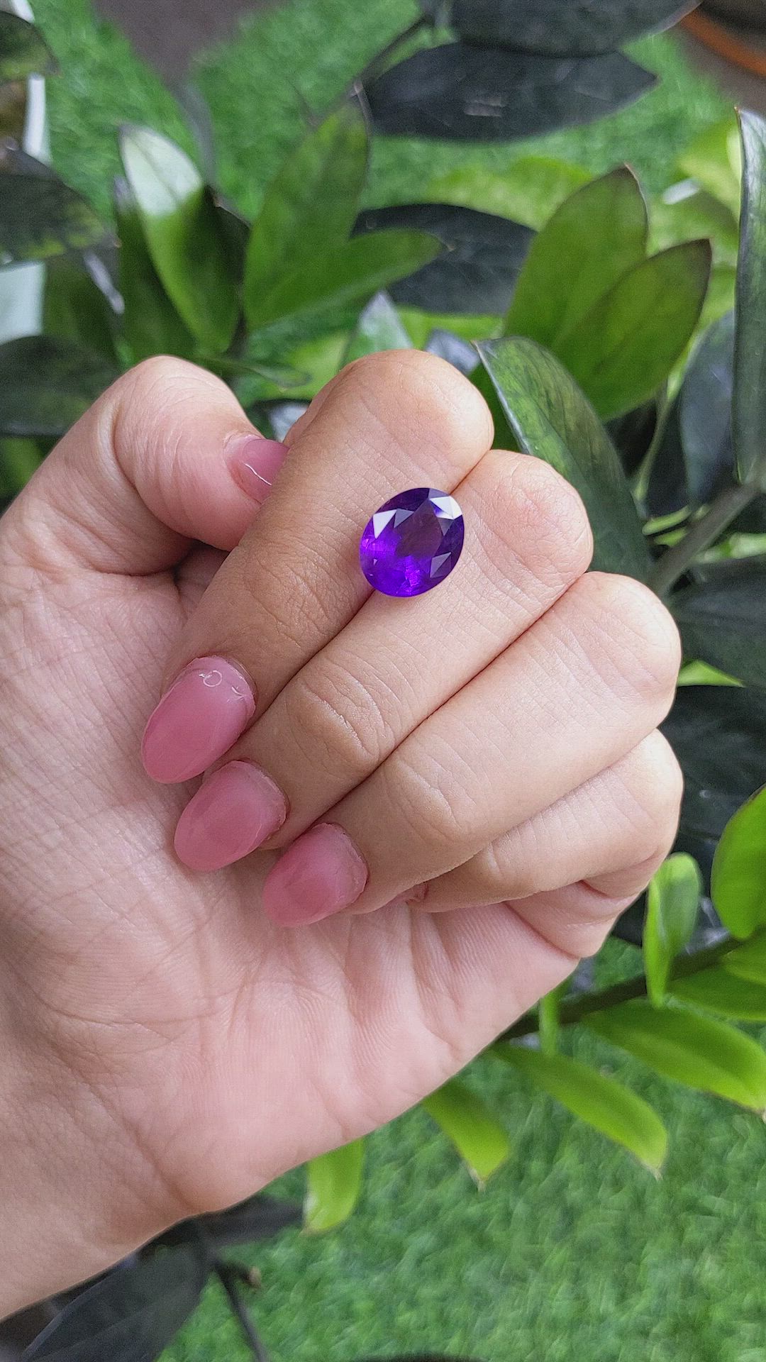 5.93 Ct. Amethyst from Africa Size Video