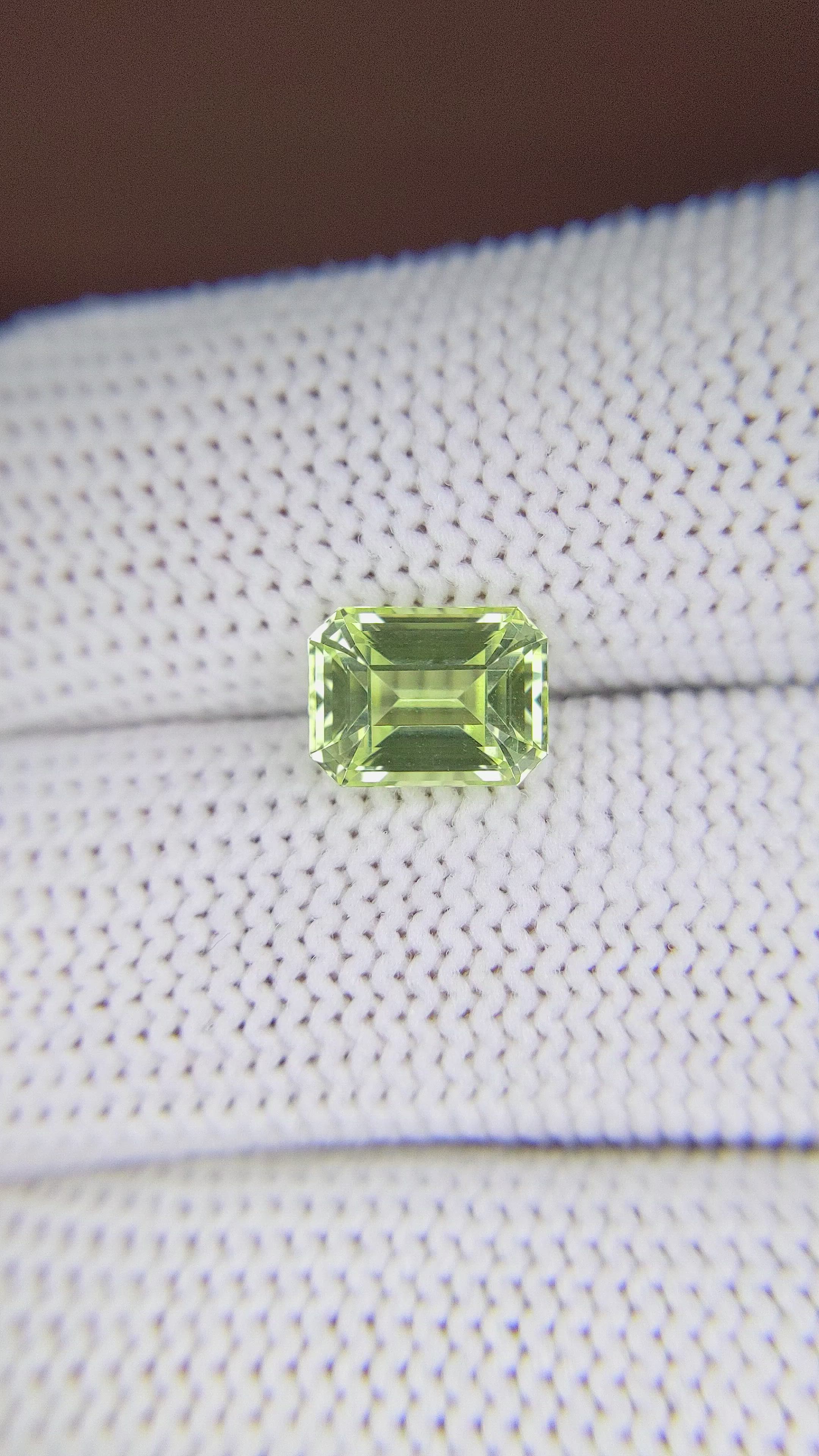 2.67 Ct. Chrysoberyl from Tanzania Size Video