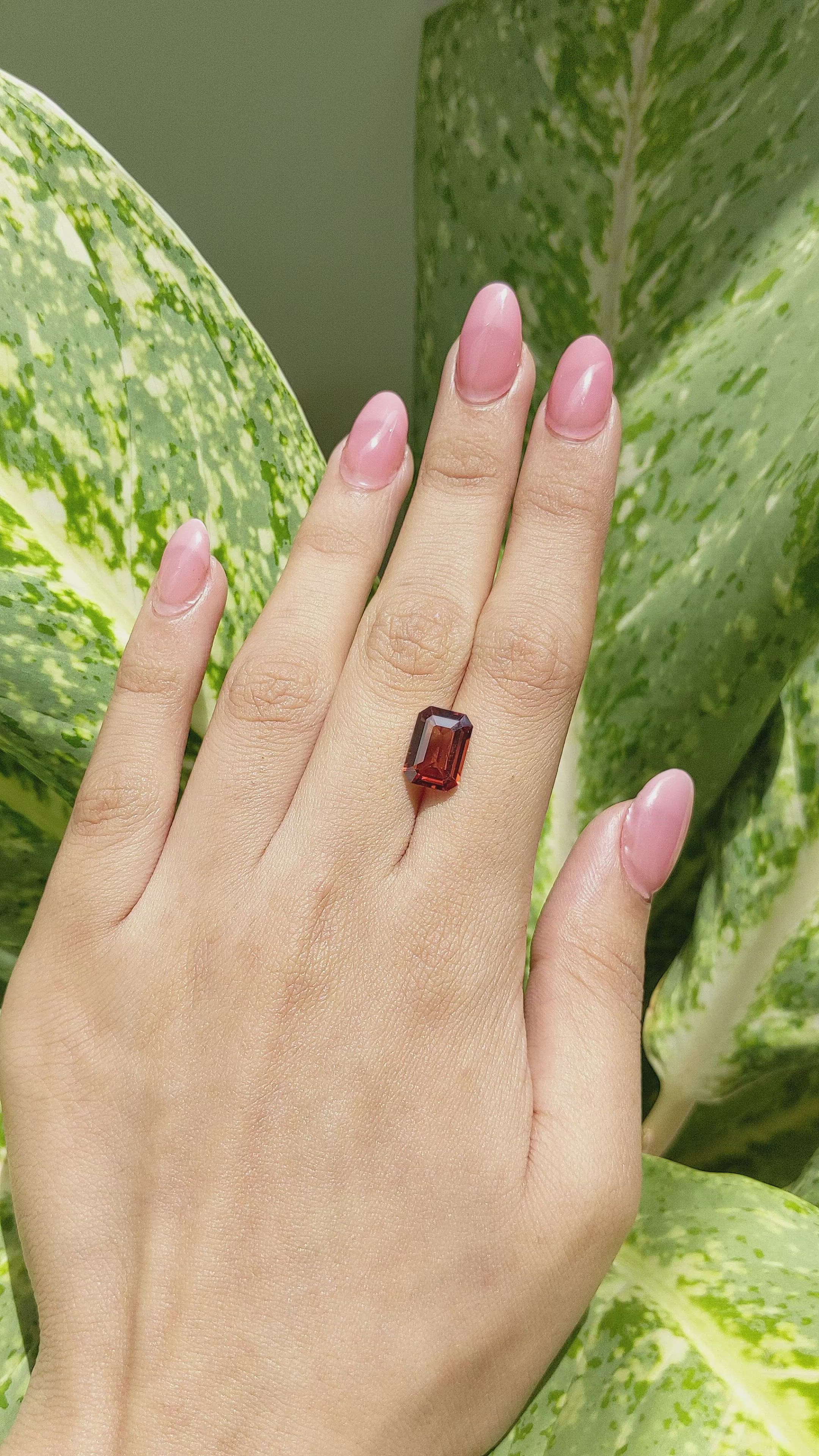 5.44 Ct. Zircon from Tanzania Size Video