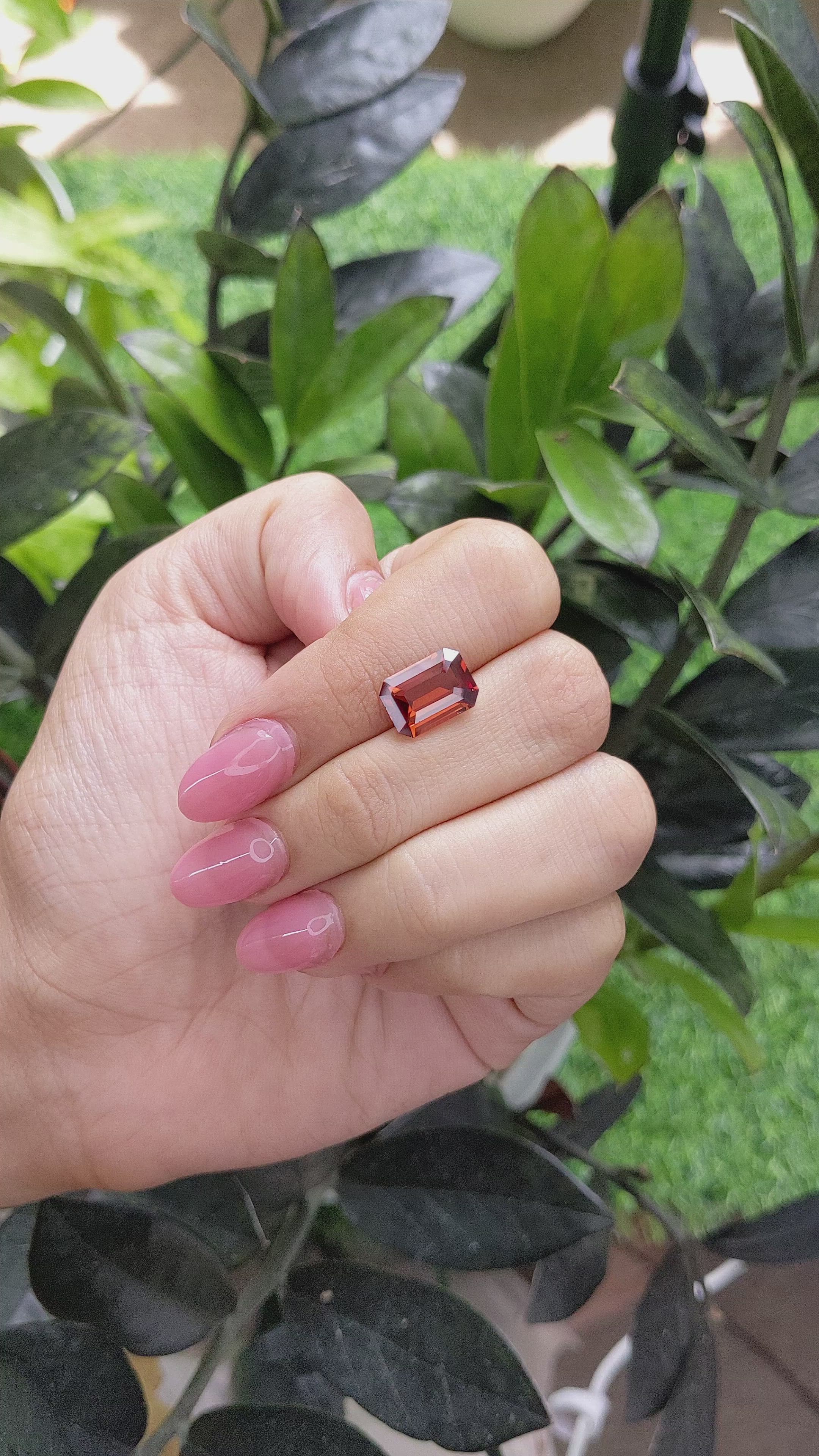 5.44 Ct. Zircon from Tanzania Size Video