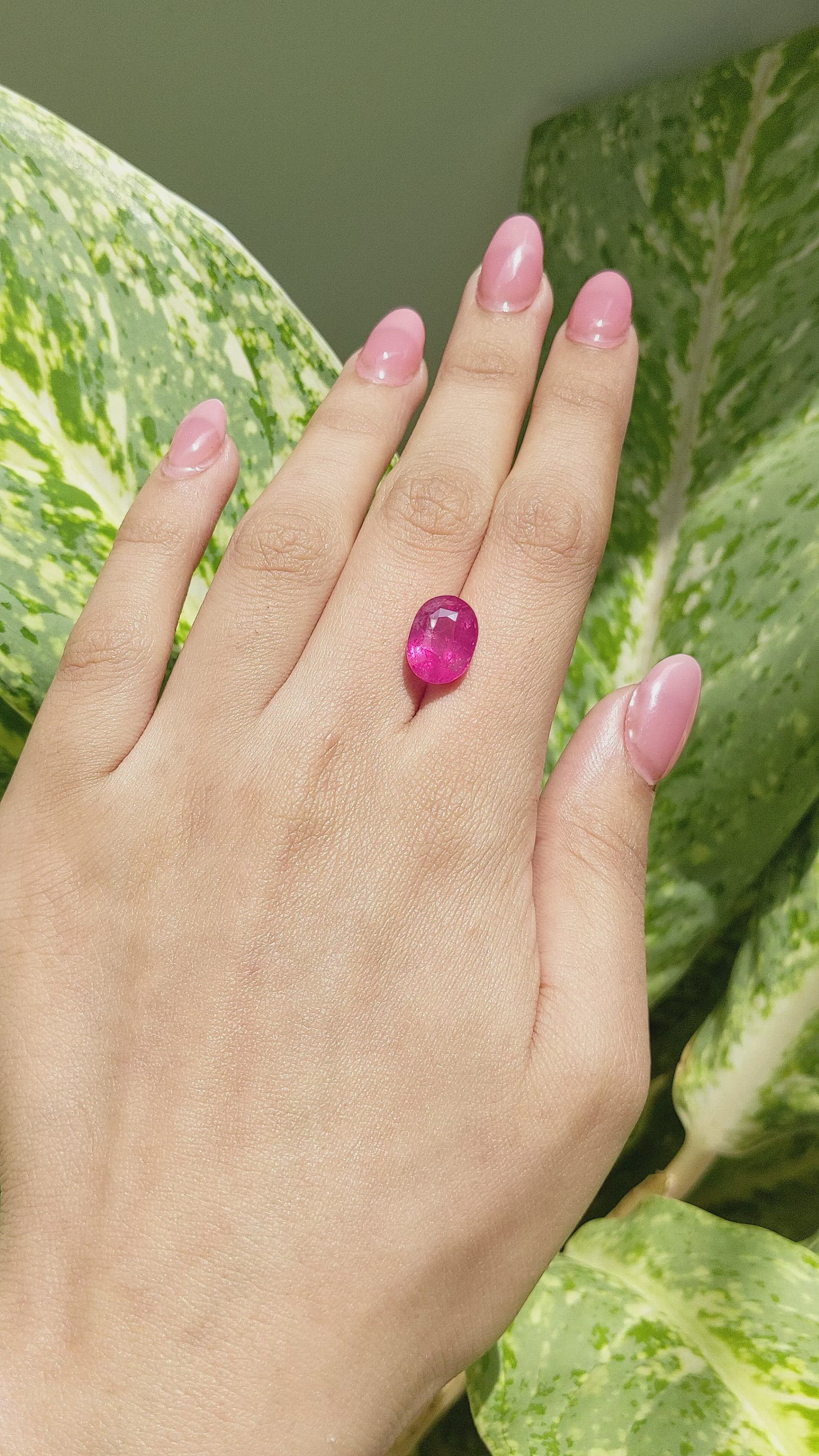 7.45 Ct. Spinel from Tanzania Size Video