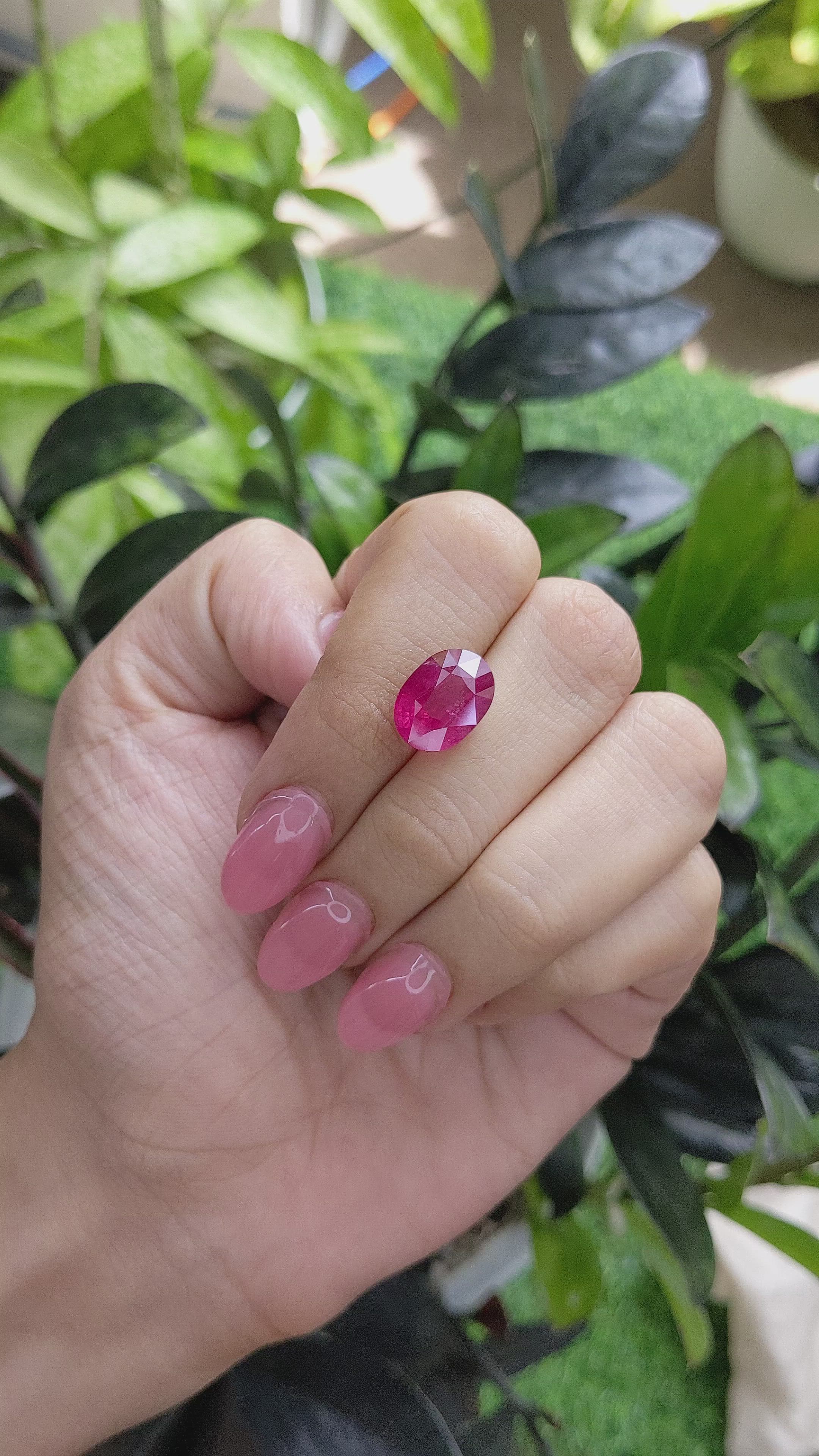 7.45 Ct. Spinel from Tanzania Size Video