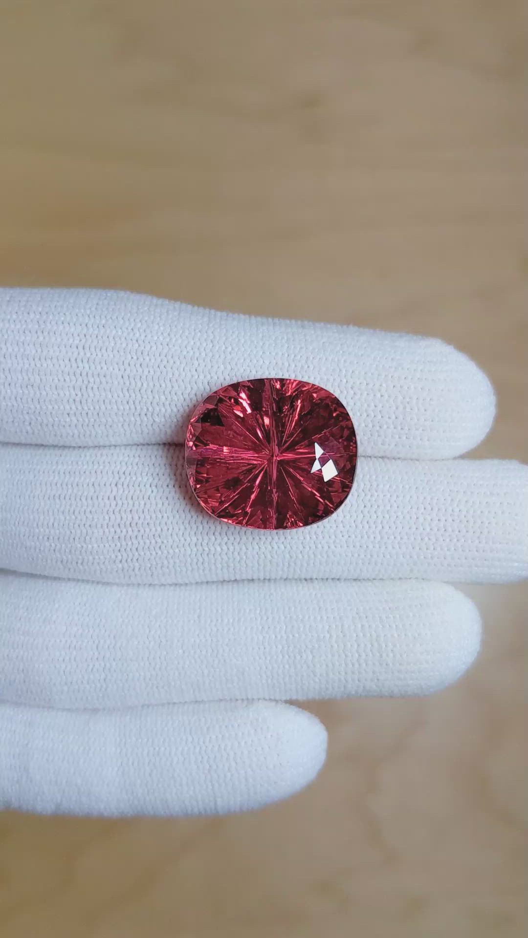 22.49 Ct. Tourmaline from Ceylon (Sri Lanka) Size Video