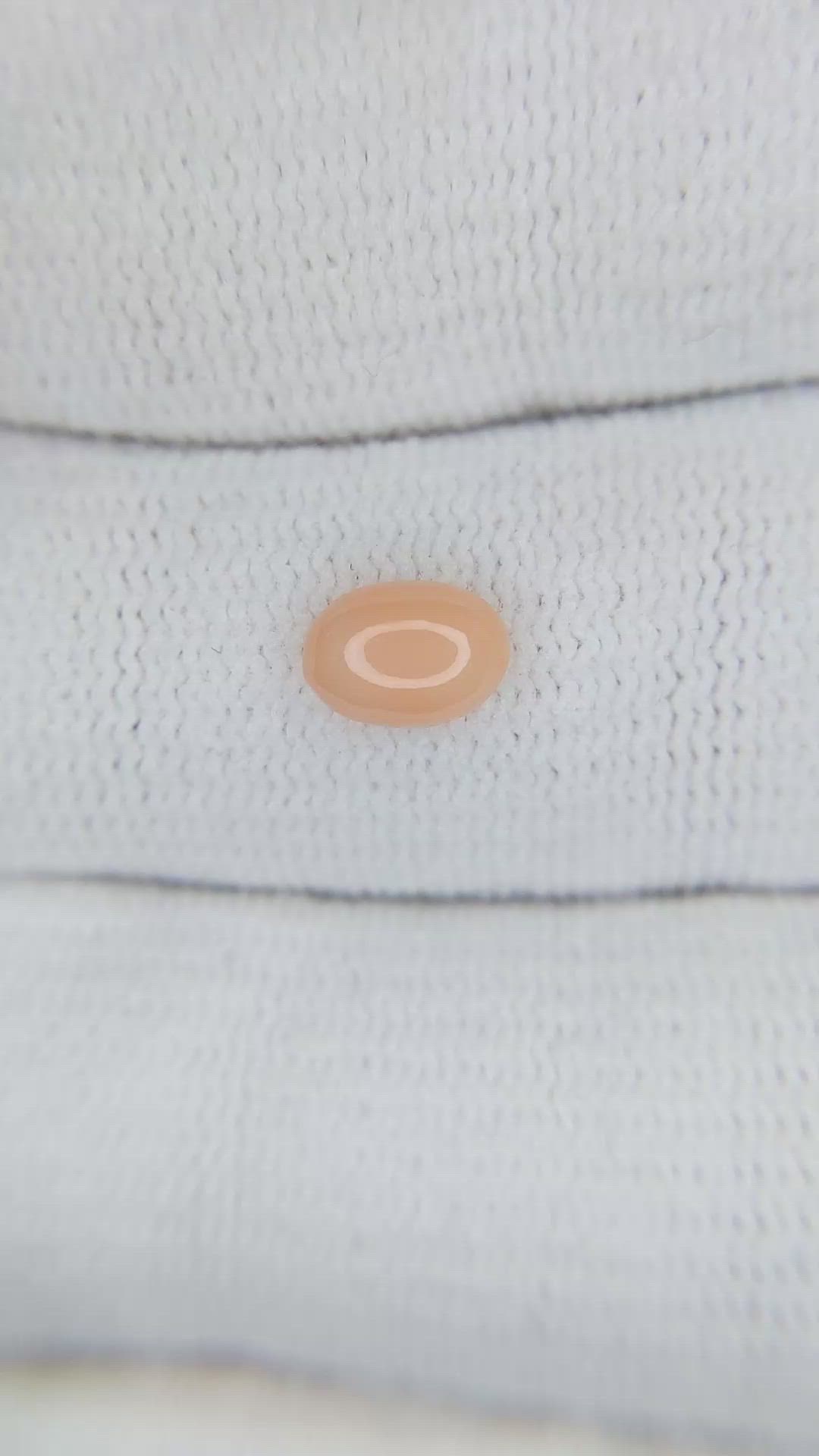 0.73 Ct. Orange Cabochon Coral from Italy Size Video