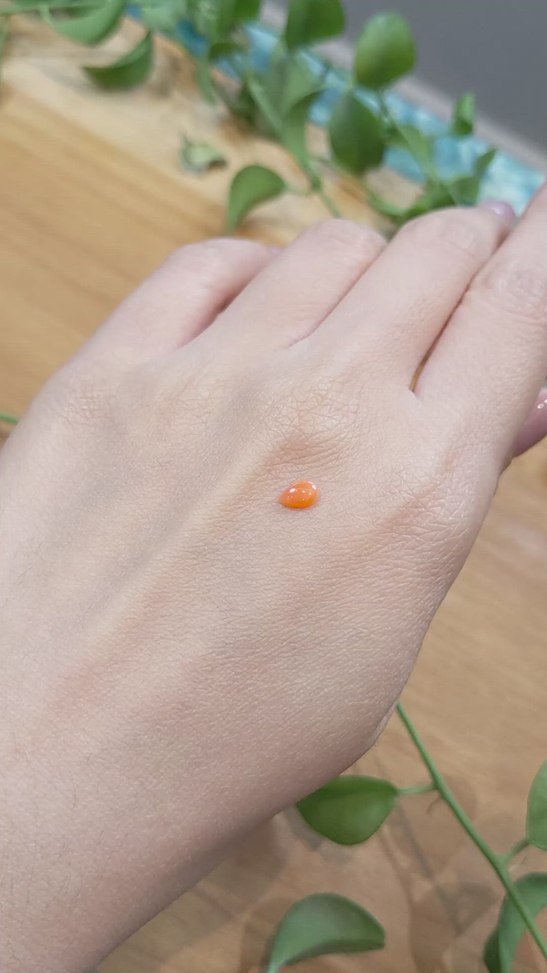 0.25 Ct. Cabochon Coral from Italy Size Video