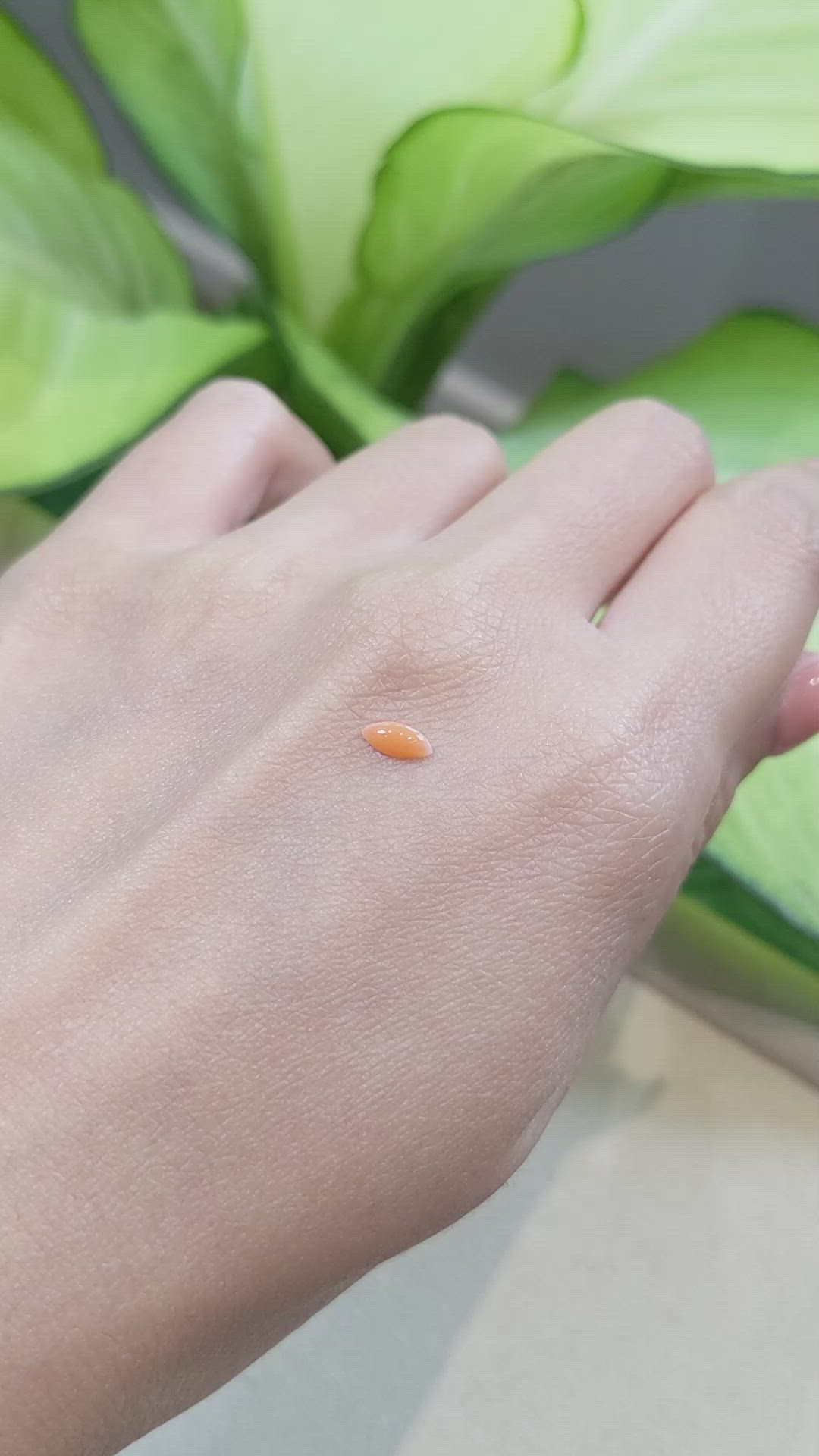 0.24 Ct. Cabochon Coral from Italy Size Video