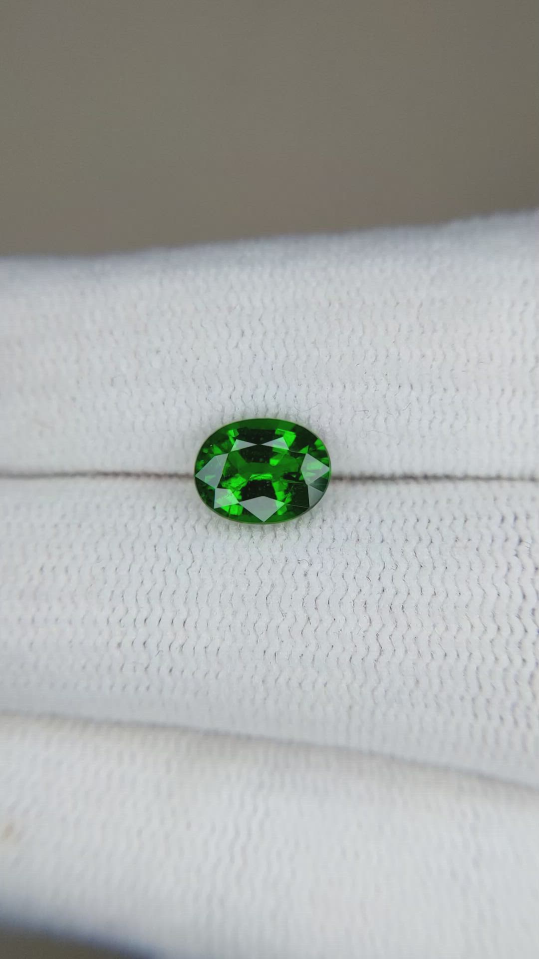 1.30 Ct. Tsavorite Garnet from Tanzania Size Video