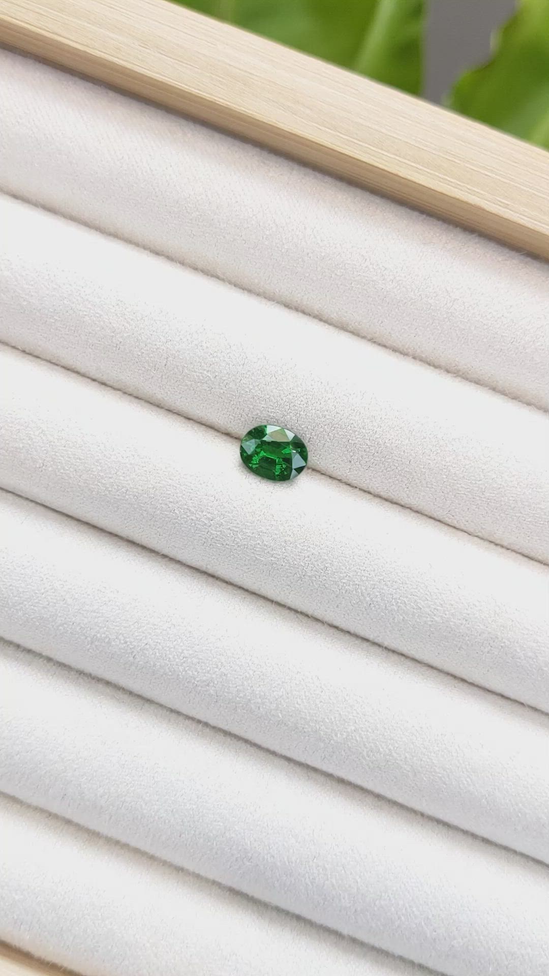 1.30 Ct. Tsavorite Garnet from Tanzania Size Video