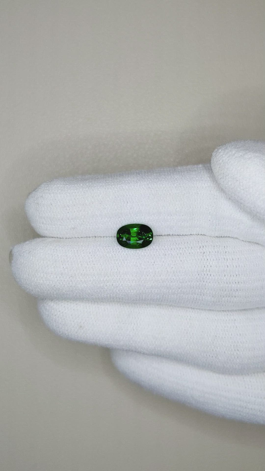 1.20 Ct. Tsavorite Garnet from Tanzania Size Video