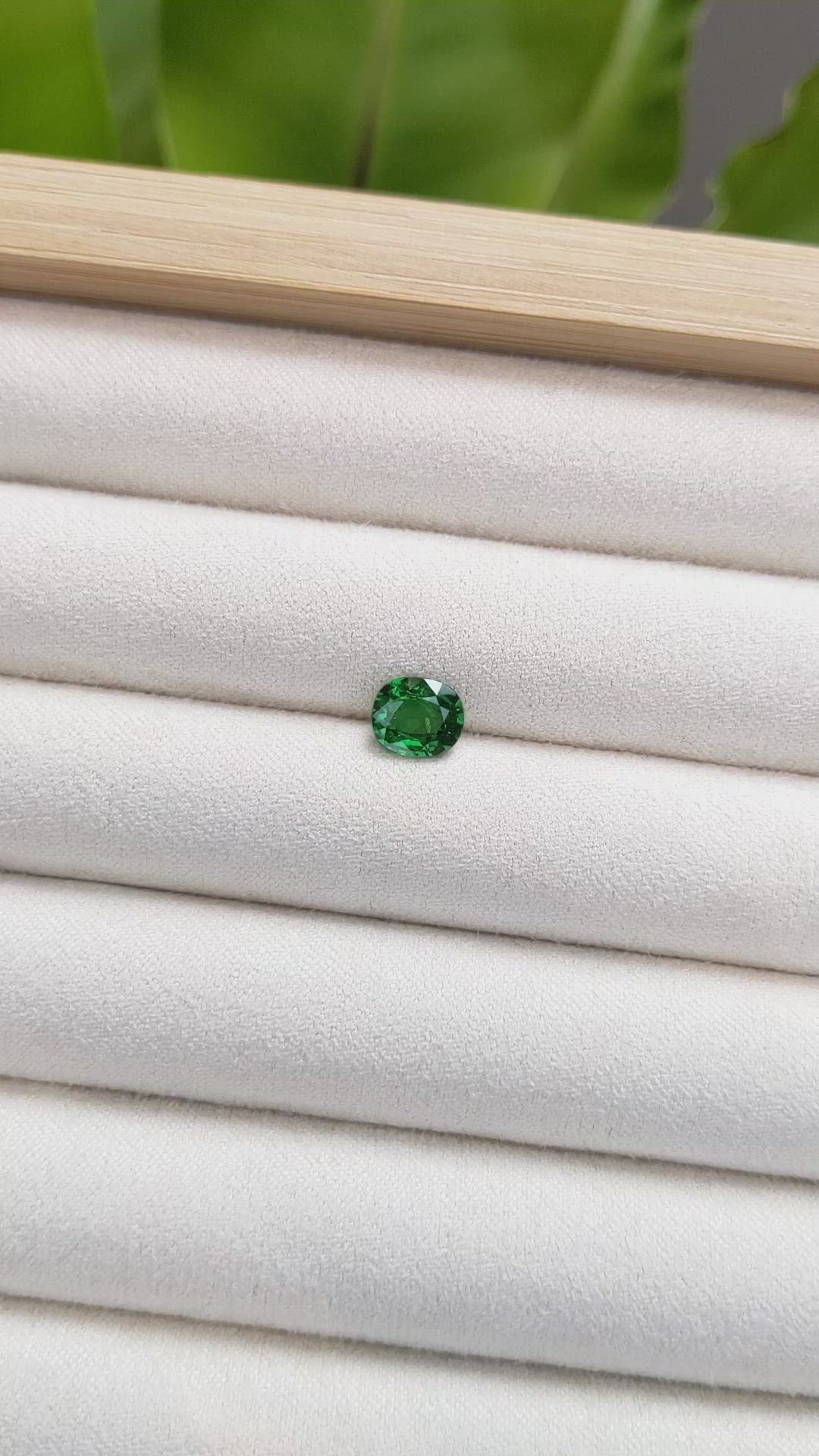 1.27 Ct. Tsavorite Garnet from Tanzania Size Video