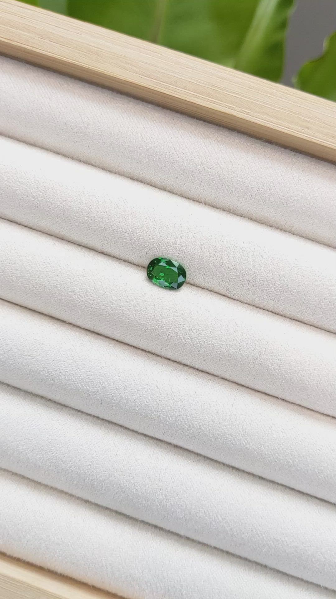 1.15 Ct. Tsavorite Garnet from Tanzania Size Video
