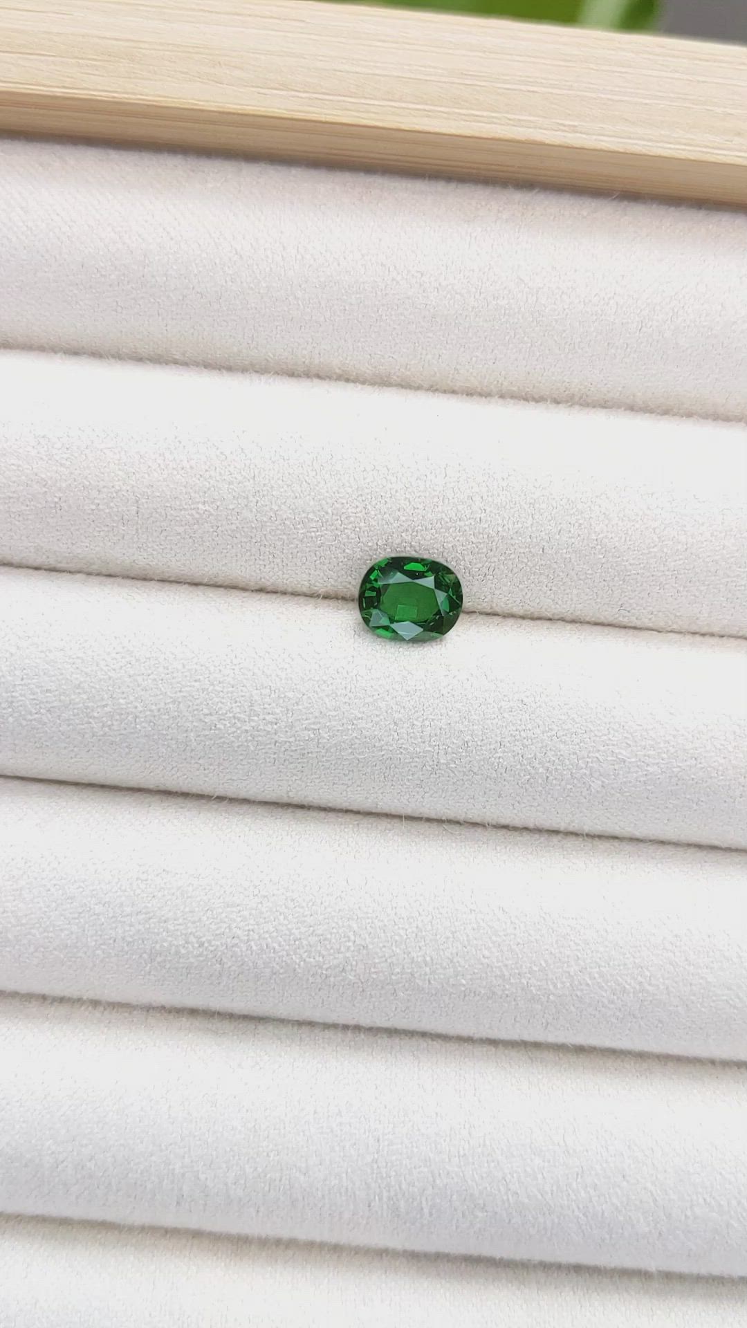 1.22 Ct. Tsavorite Garnet from Tanzania Size Video
