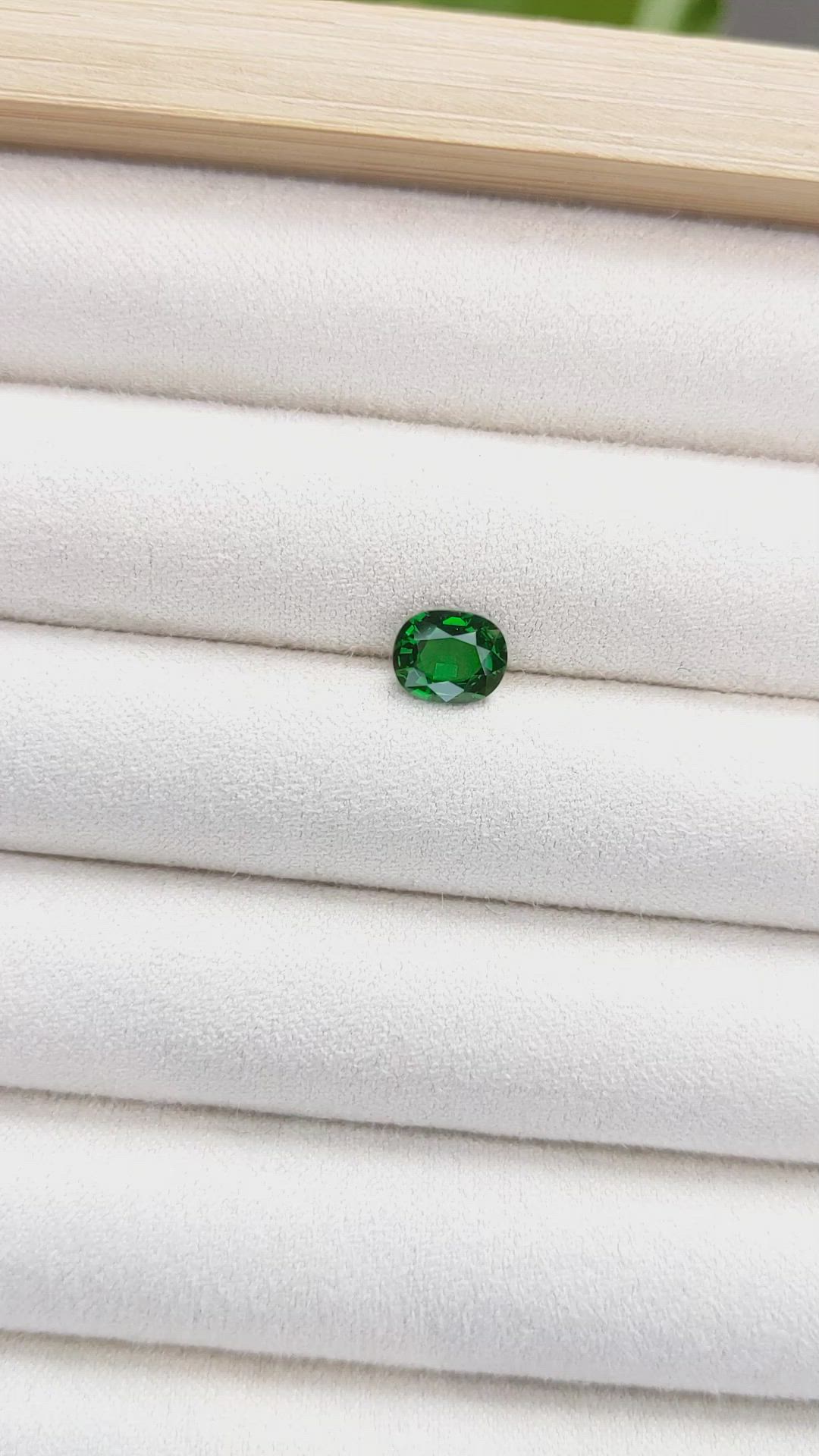 1.22 Ct. Tsavorite Garnet from Tanzania Size Video