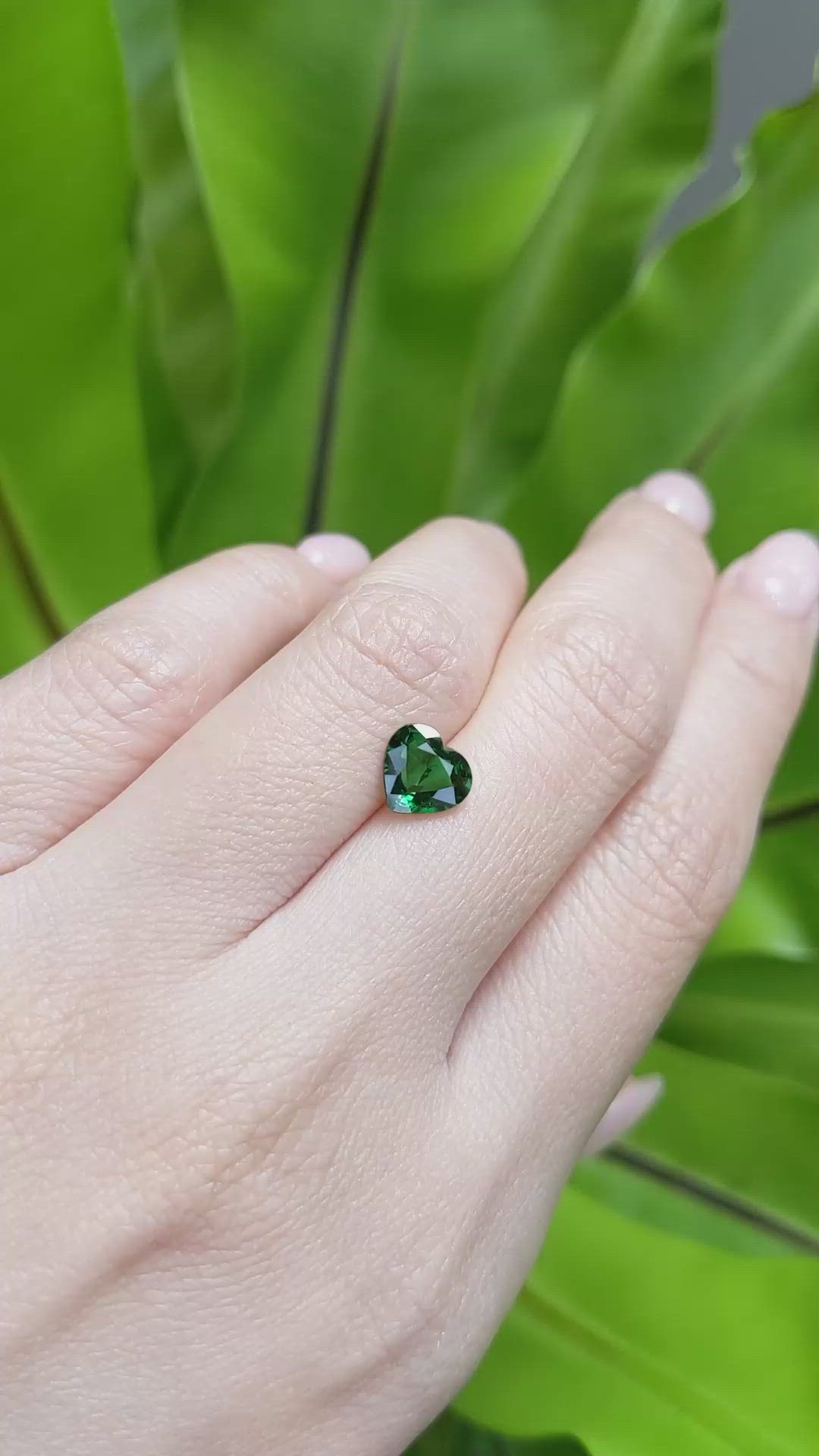 1.52 Ct. Tsavorite Garnet from Tanzania Size Video