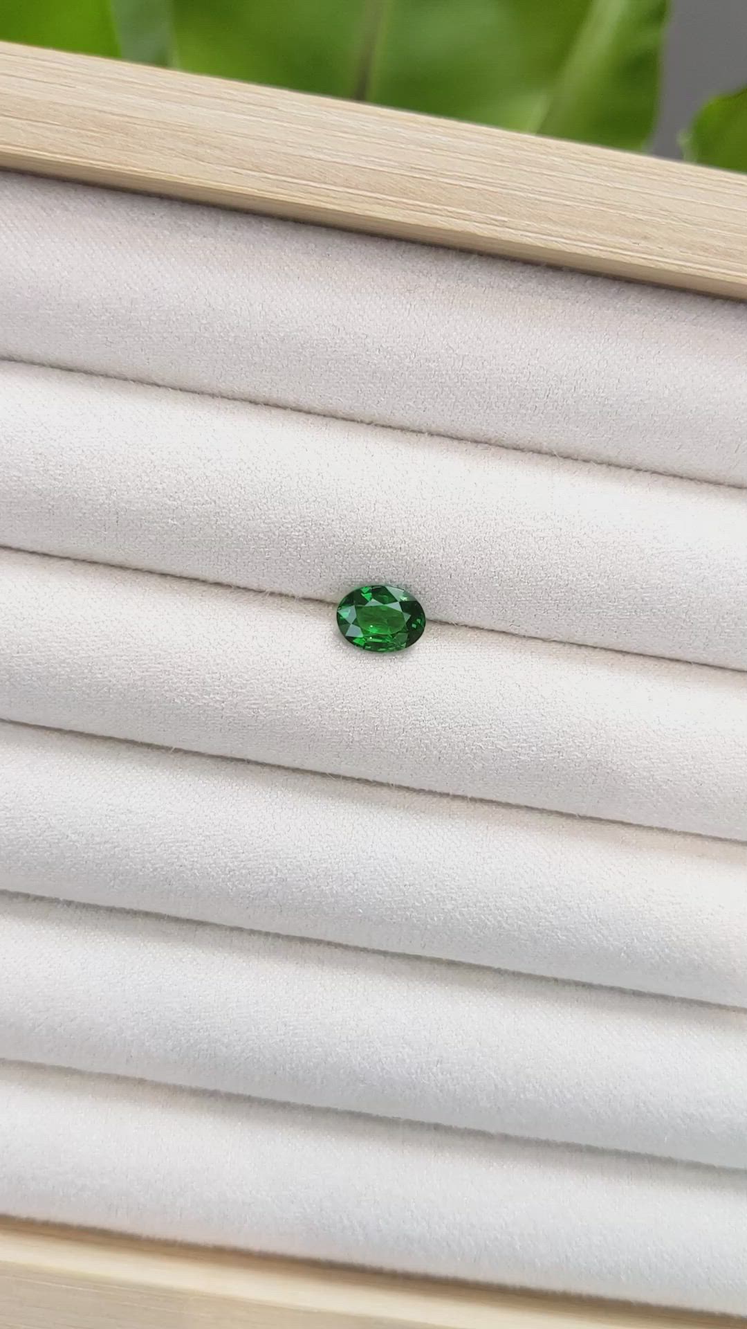1.35 Ct. Tsavorite Garnet from Tanzania Size Video