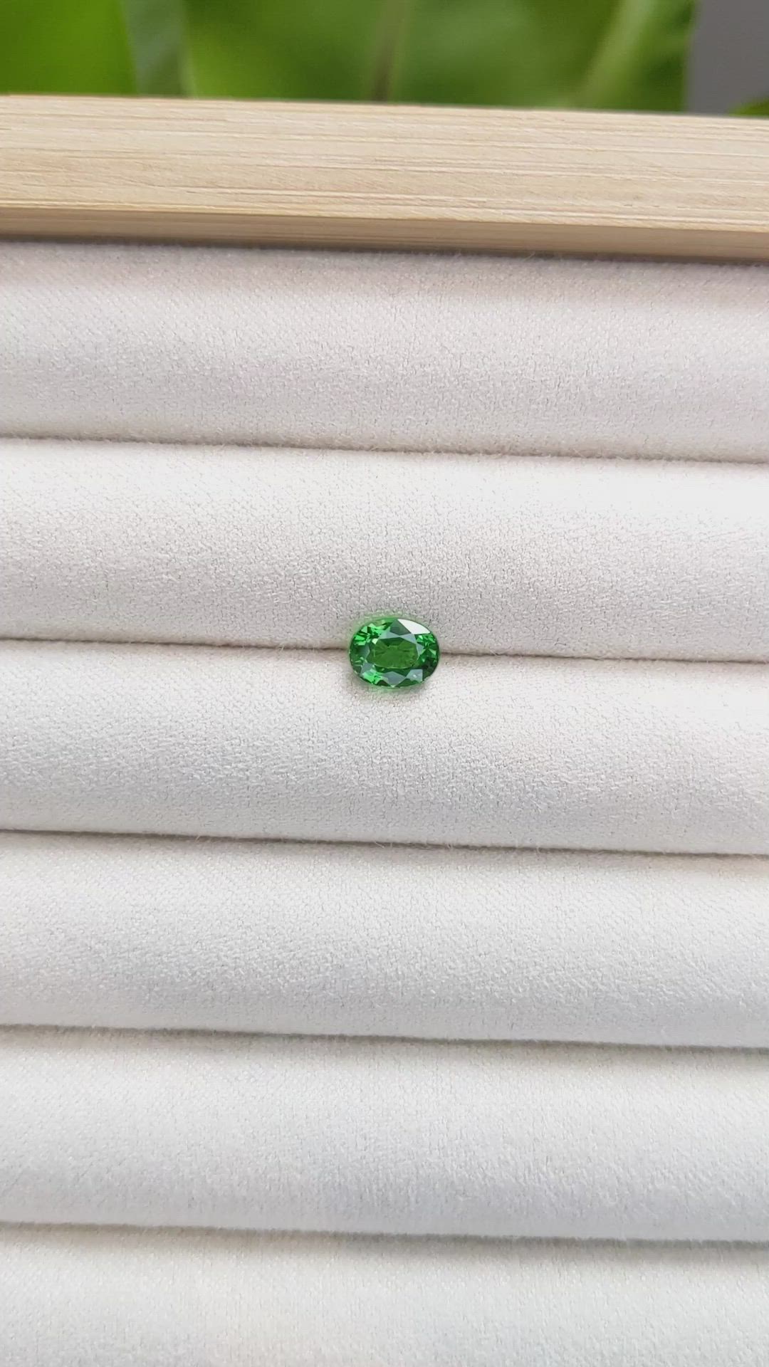 1.42 Ct. Tsavorite Garnet from Tanzania Size Video