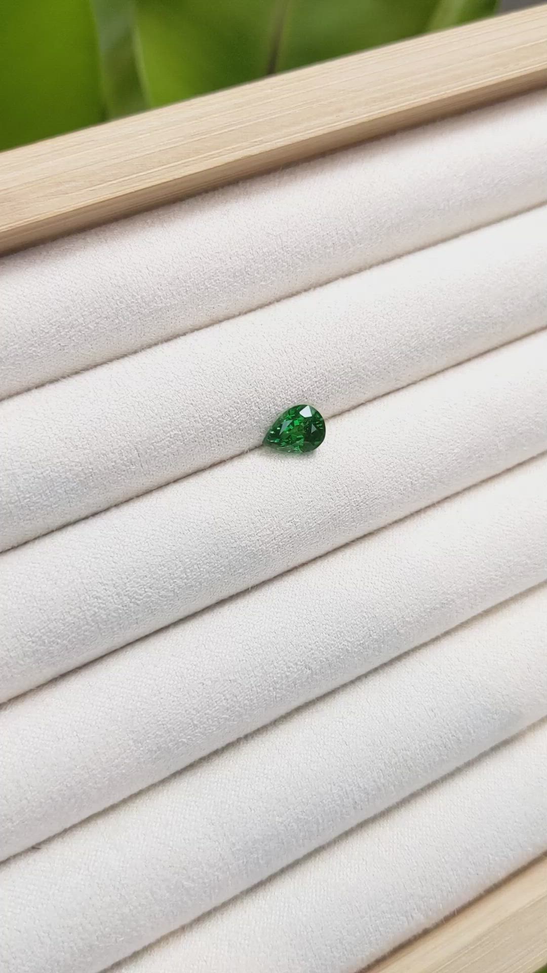 1.33 Ct. Tsavorite Garnet from Tanzania Size Video