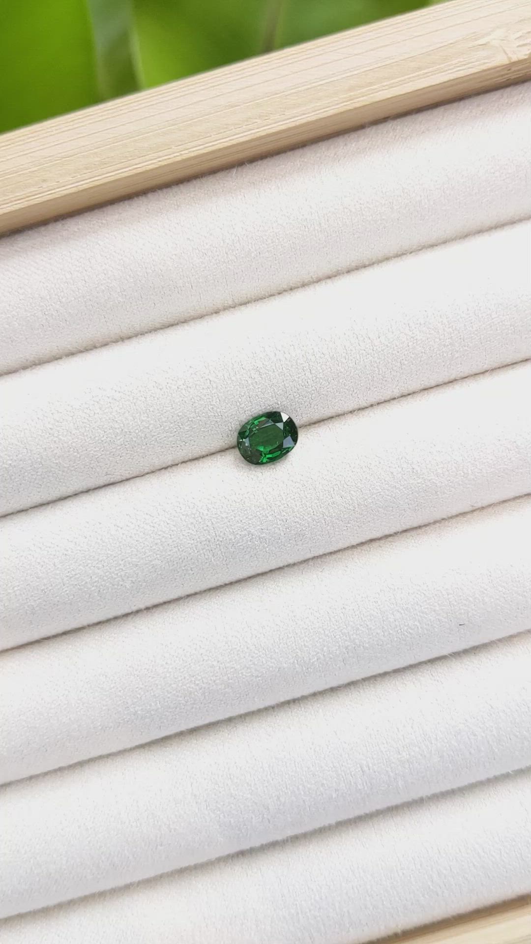 1.27 Ct. Tsavorite Garnet from Tanzania Size Video