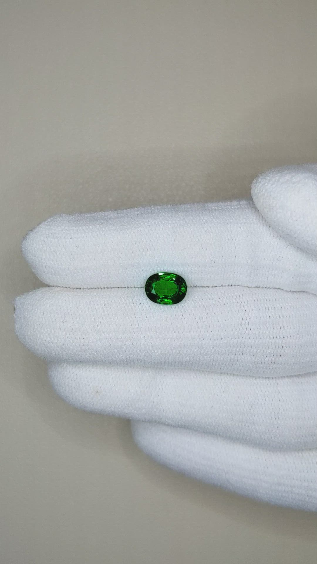 1.27 Ct. Tsavorite Garnet from Tanzania Size Video