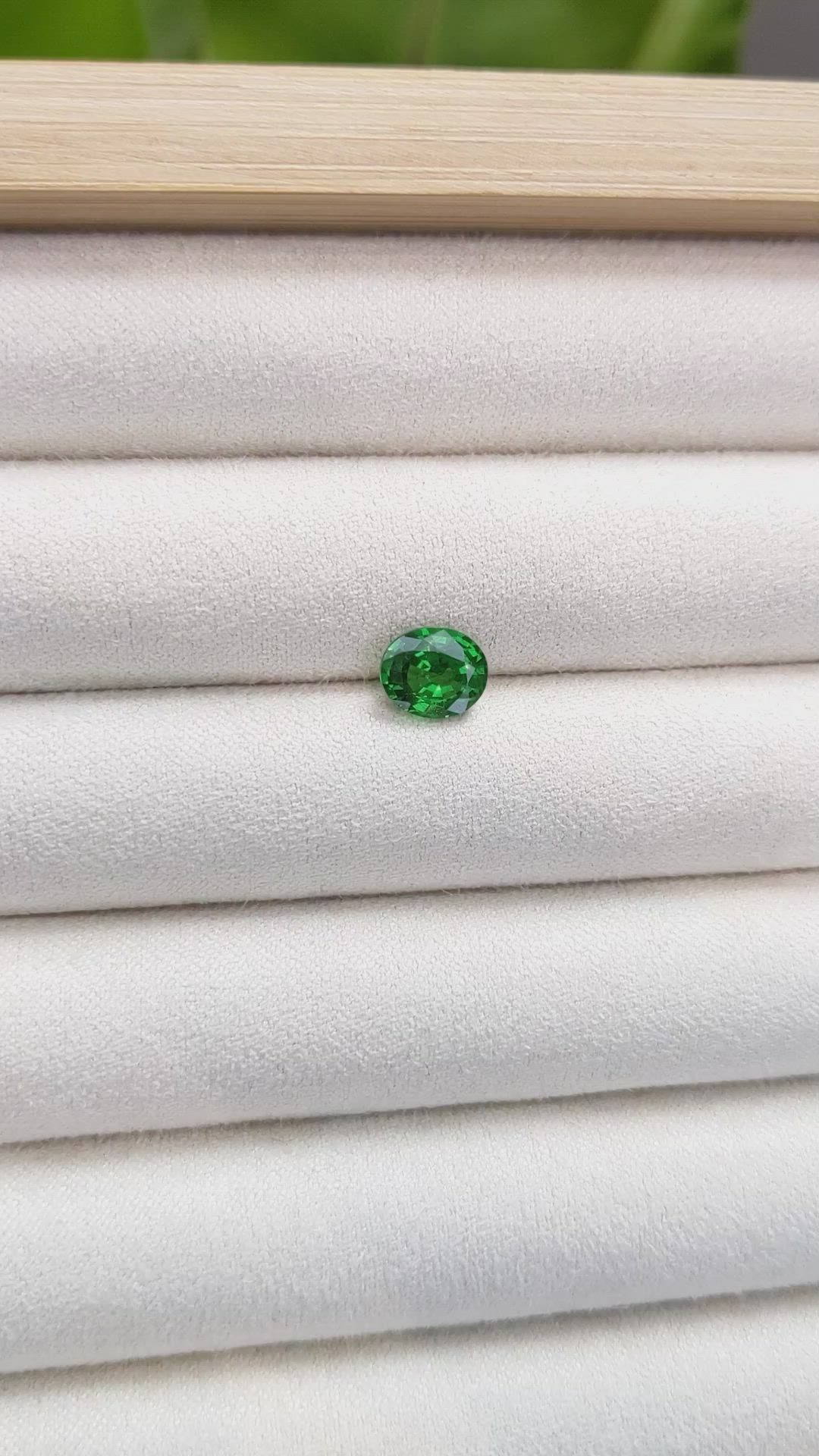 1.37 Ct. Tsavorite Garnet from Tanzania Size Video