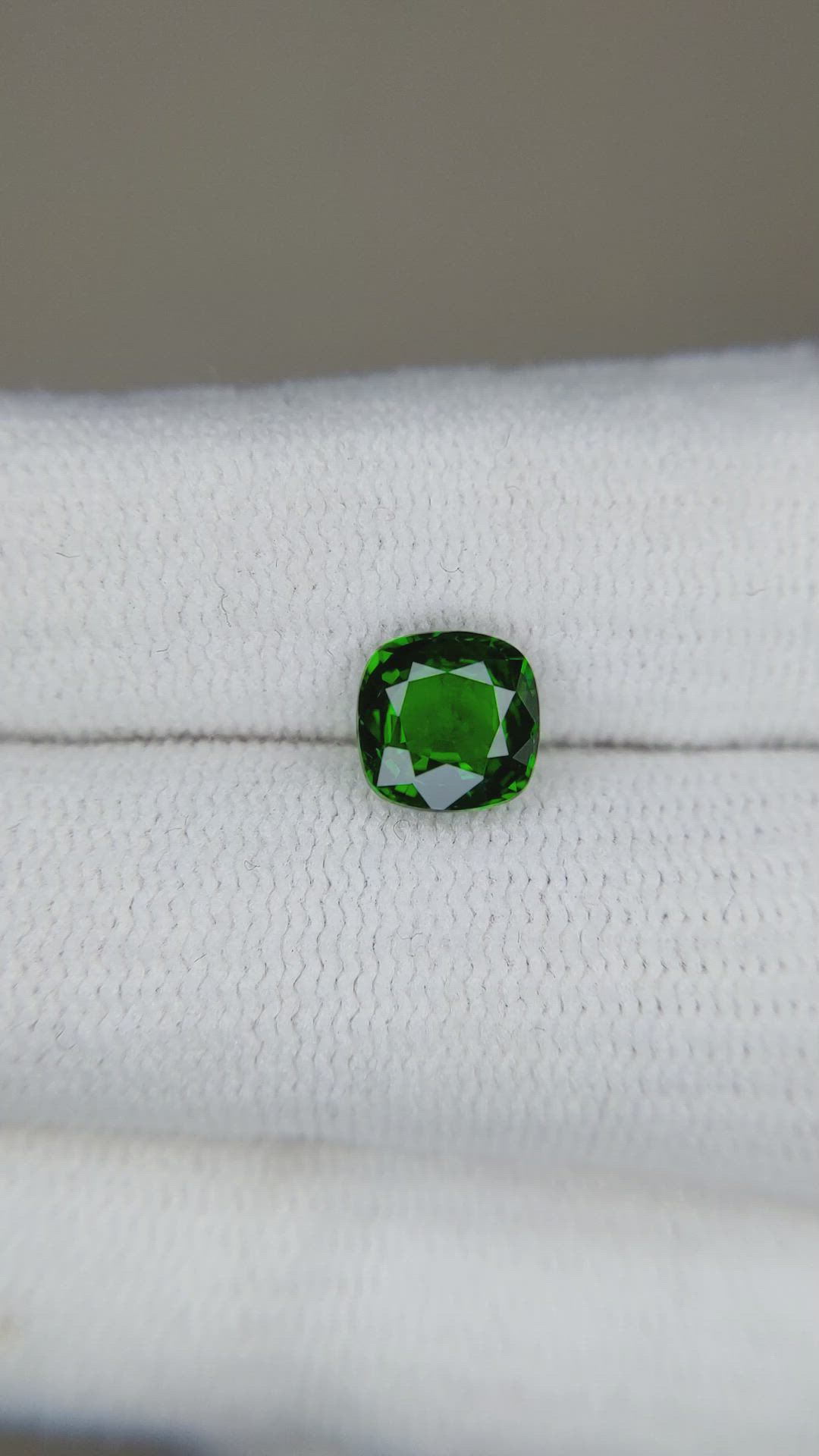 1.39 Ct. Tsavorite Garnet from Tanzania Size Video