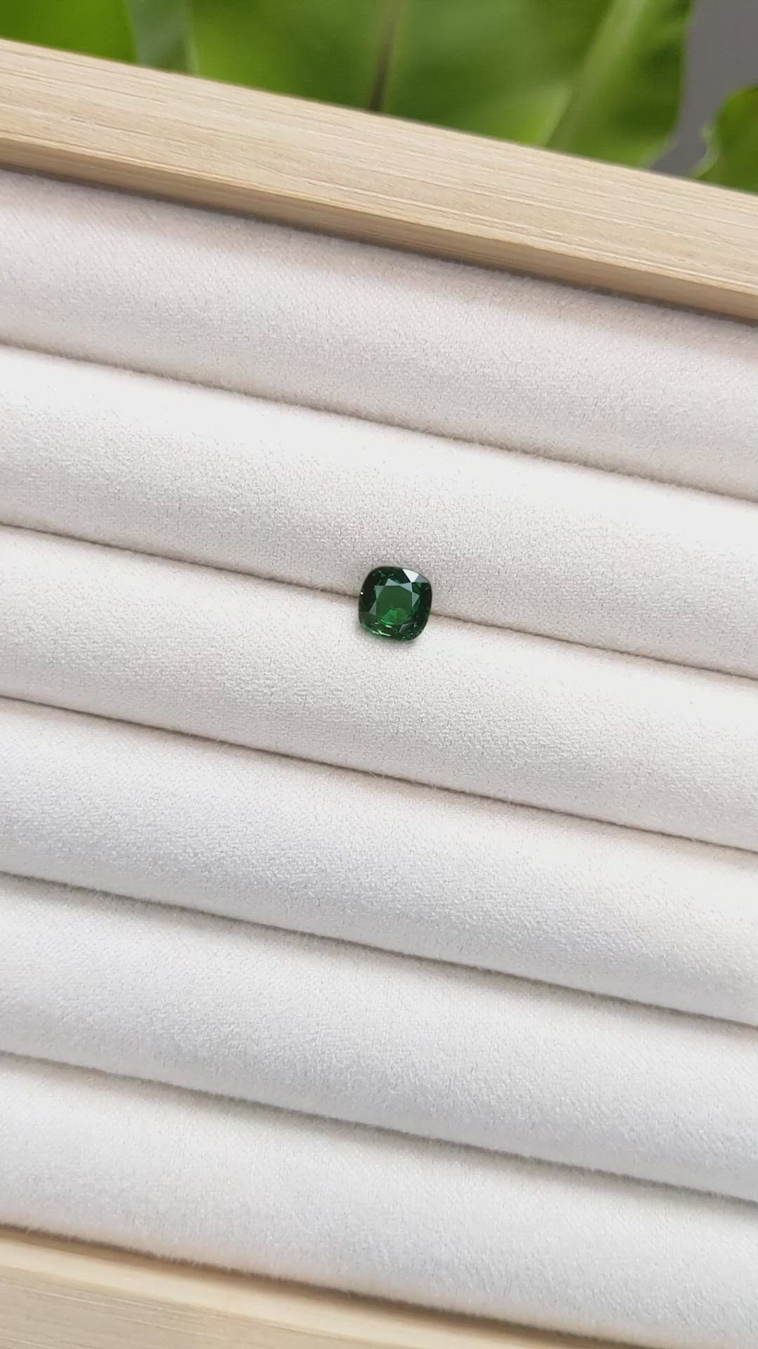 1.39 Ct. Tsavorite Garnet from Tanzania Size Video