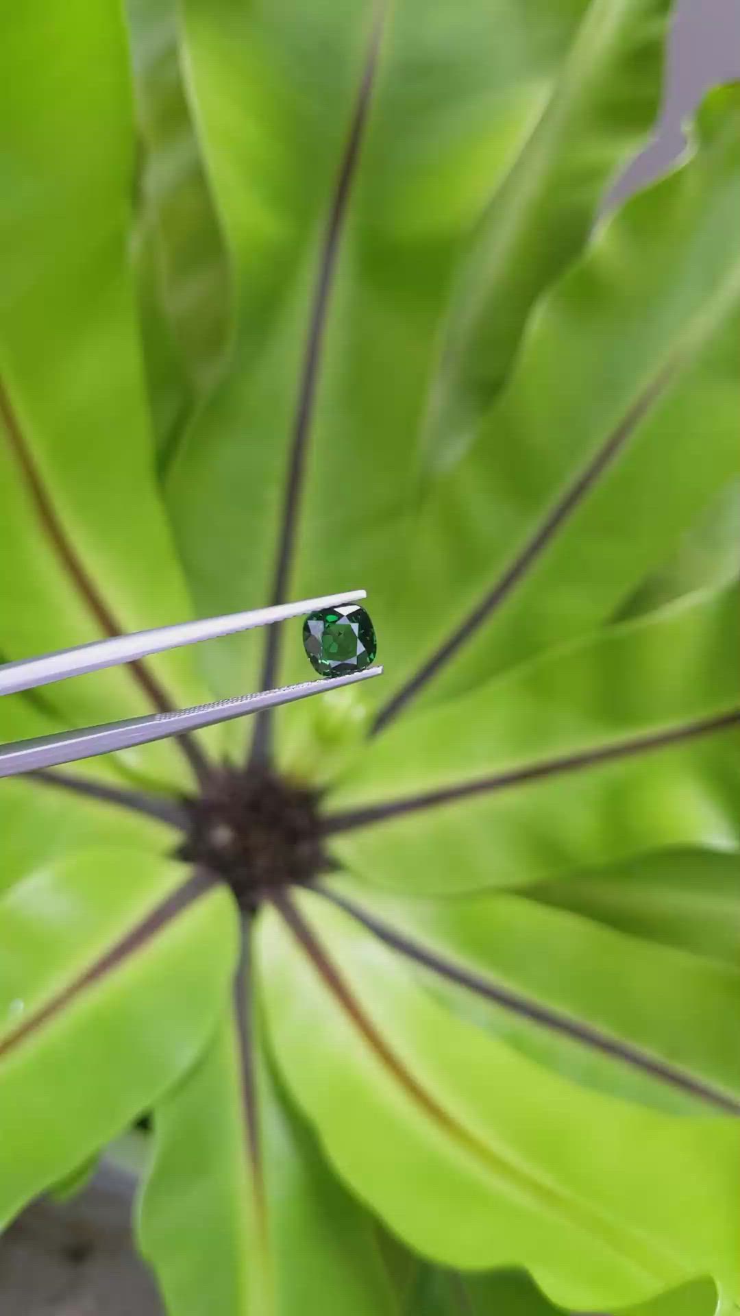 1.39 Ct. Tsavorite Garnet from Tanzania Size Video