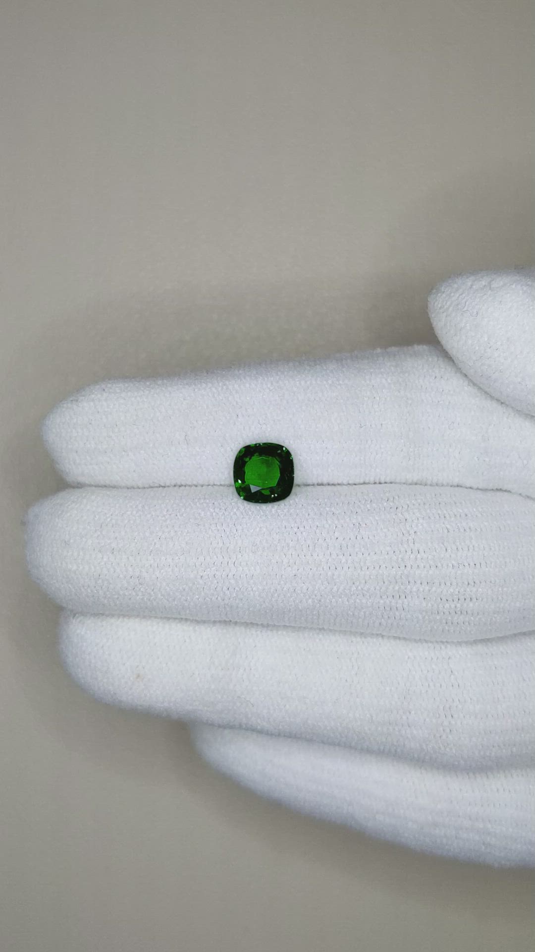 1.39 Ct. Tsavorite Garnet from Tanzania Size Video