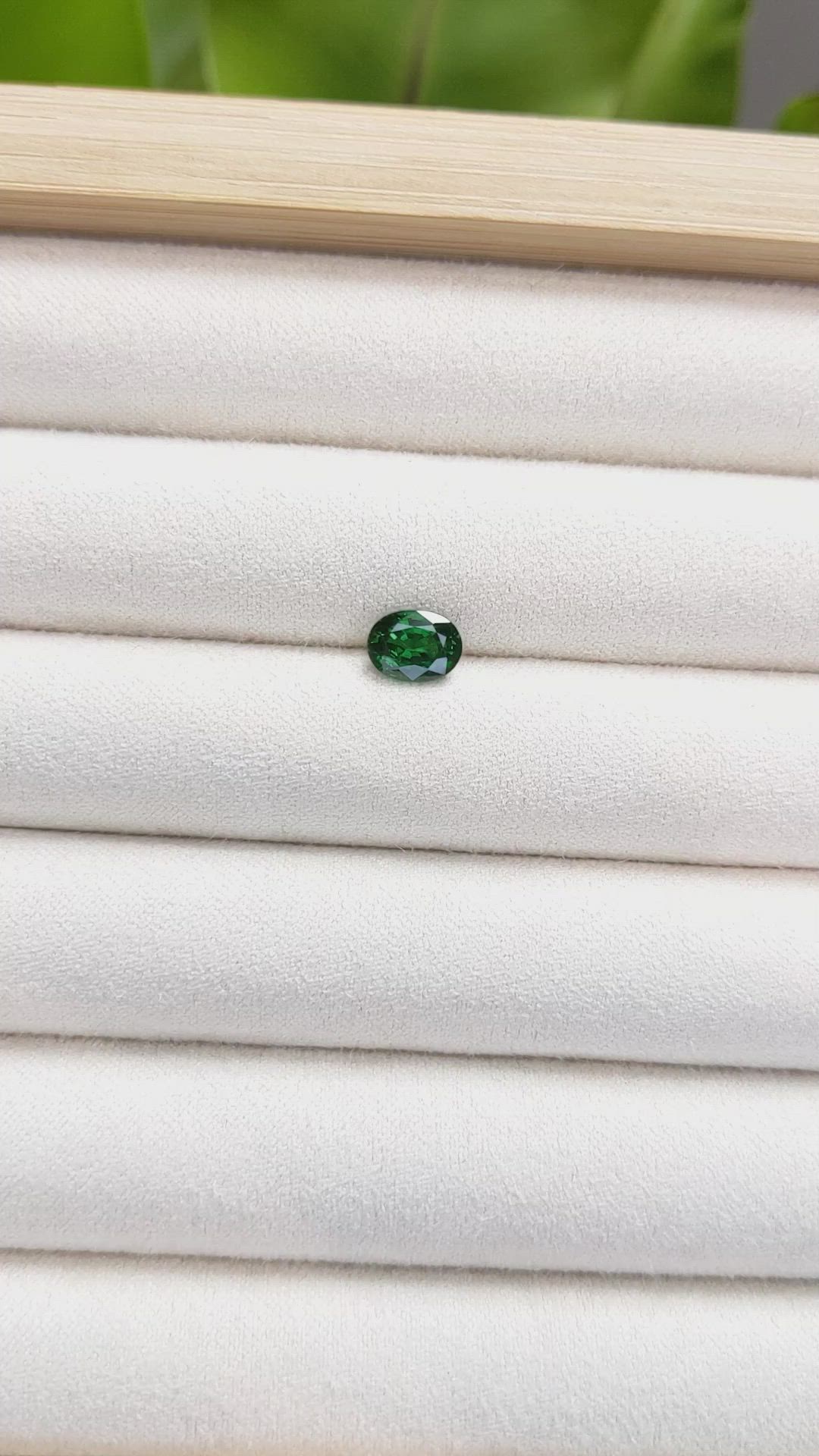 1.25 Ct. Tsavorite Garnet from Tanzania Size Video